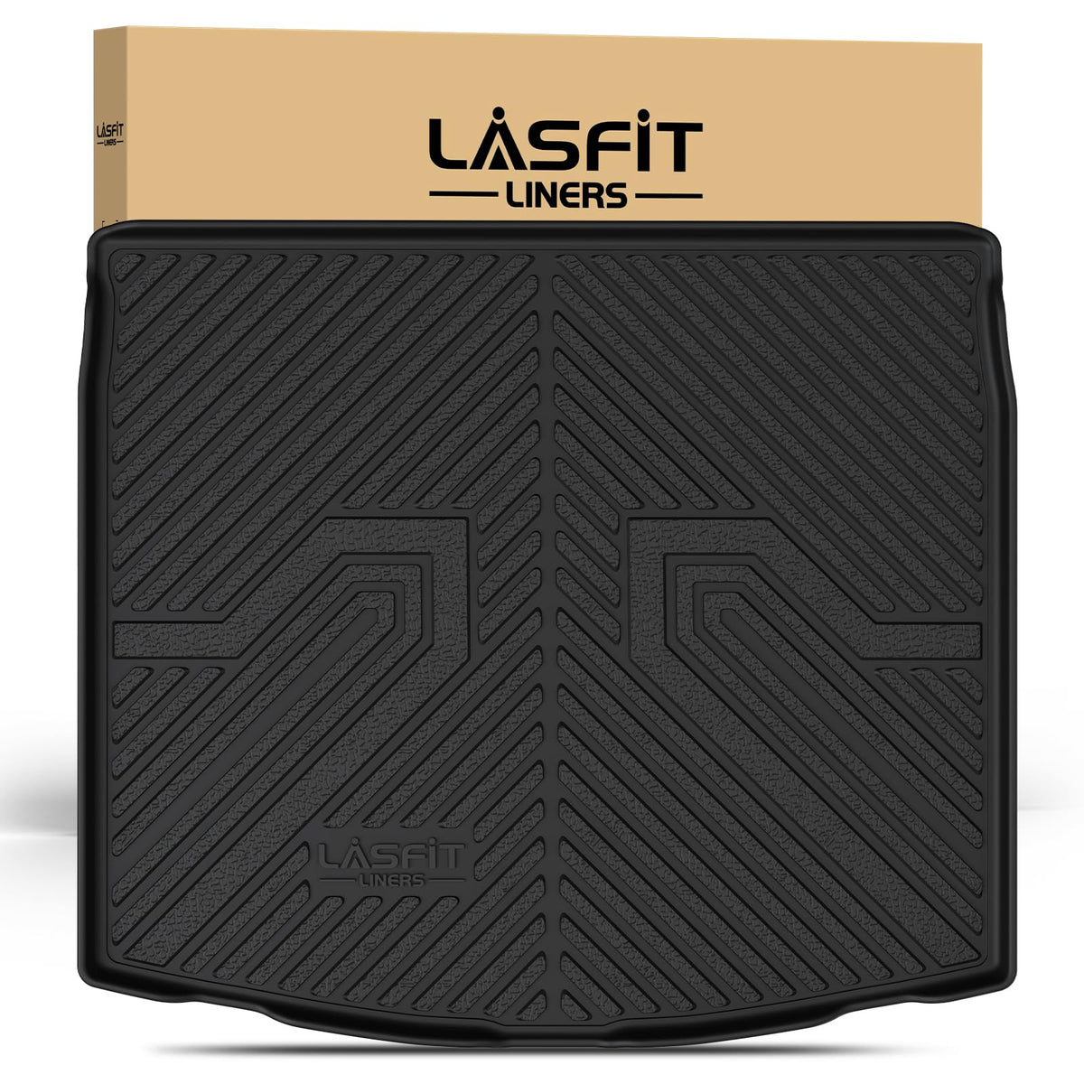LASFIT Cargo Mat for Toyota Corolla Cross 2022-2025(Fit AWD Not Fit FWD), Custom Fit All-Weather TPE Rubber Trunk Mat for Toyota