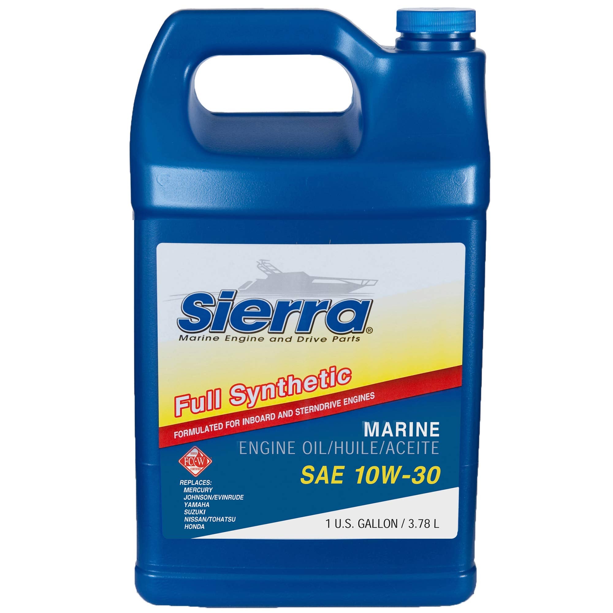 Sierra 4 Stroke Outboard Synthetic Oil 10W30-18-9690-3