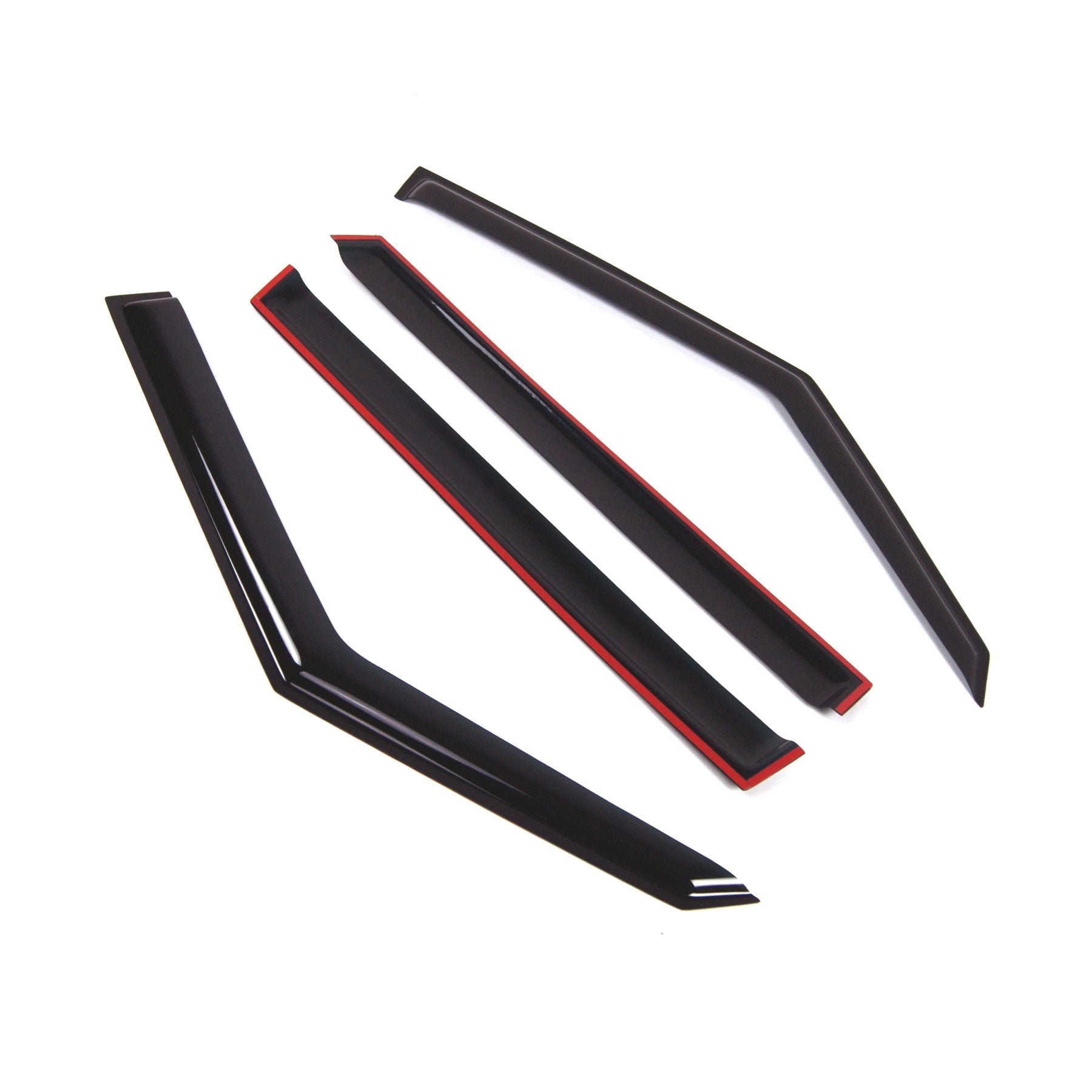 Tuningpros Outside Mount Window Vent Visors Rain Guards Compatible With Kia Soul 2009-2013 | Side Window Wind Deflectors Rain Sh