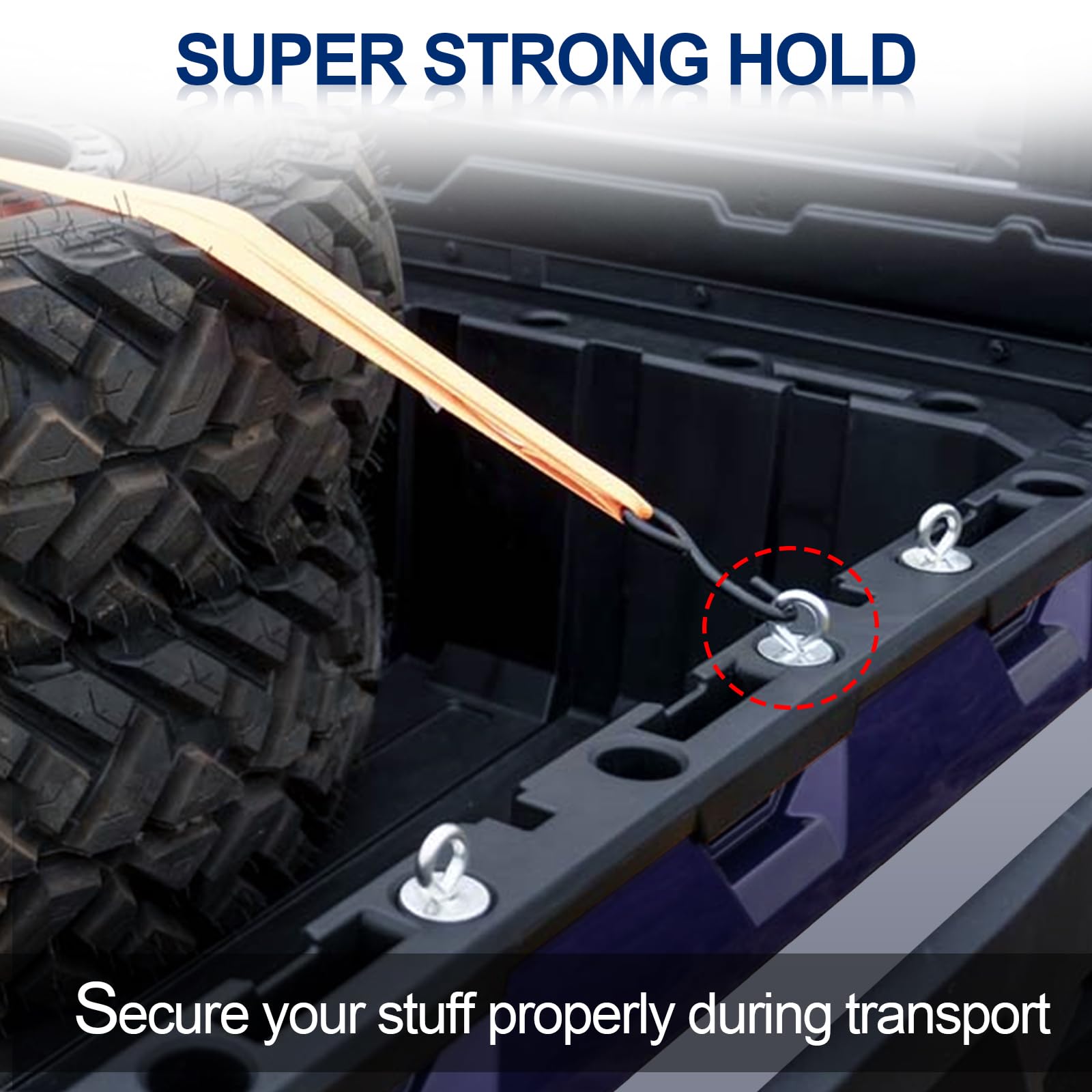 Starknightmt Ranger Tie Down Anchors,Utv Lock And Ride 2'' Bed Anchor Compatible With Polaris General Ranger 500 570 1000 Xp 900