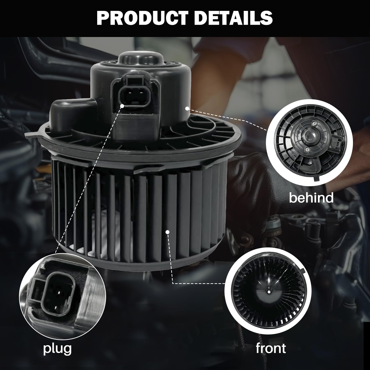 Aspligo 700164 Ac Heater Blower Motor Fit For Cadillac Escalade For Chevrolet Avalanche Silverado Suburban 1500 2500 3500 Hd For