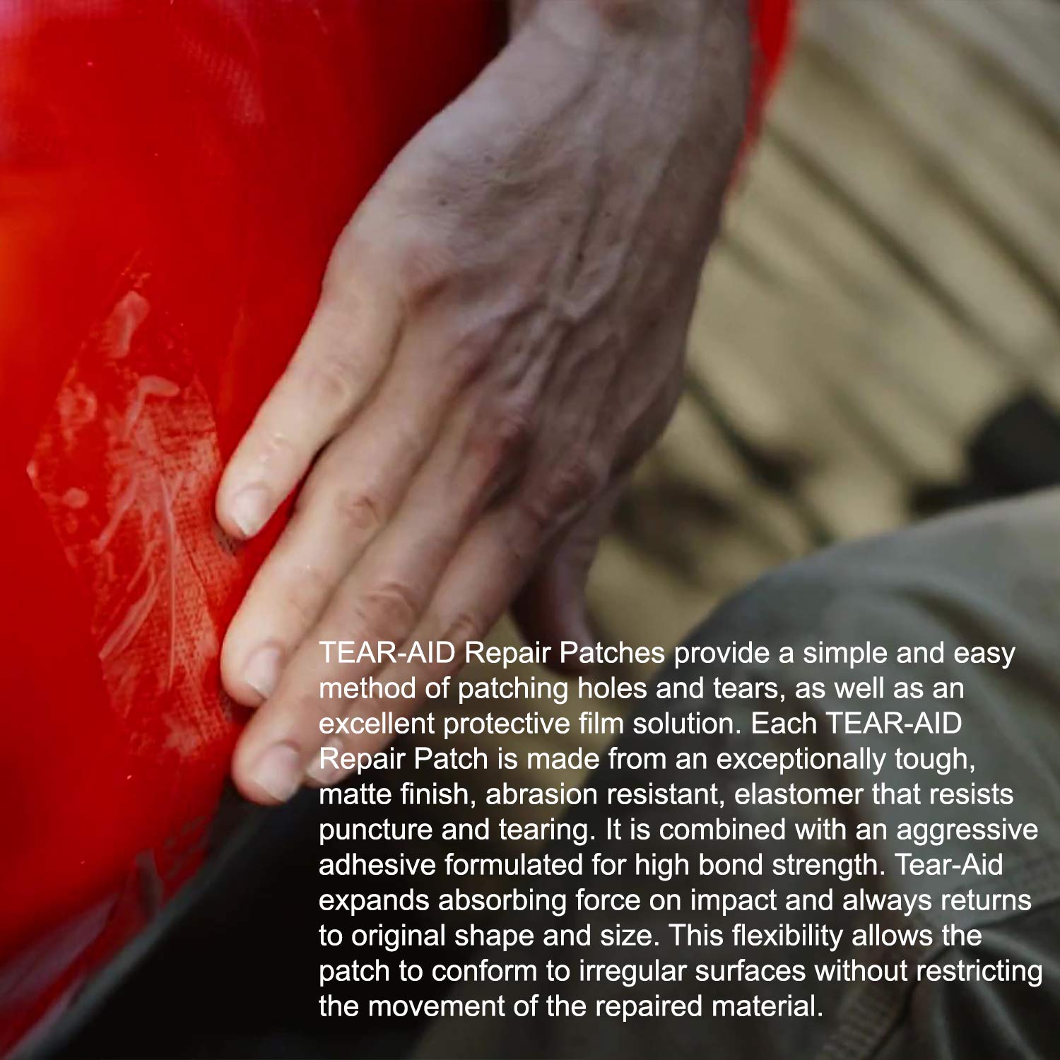 Tear-Aid Vinyl Repair Patch Kit 3 '' X 12 '' 7/8 '' X 7/8 '' 1-3/8 '' X 1-3/8 '' Type B Green