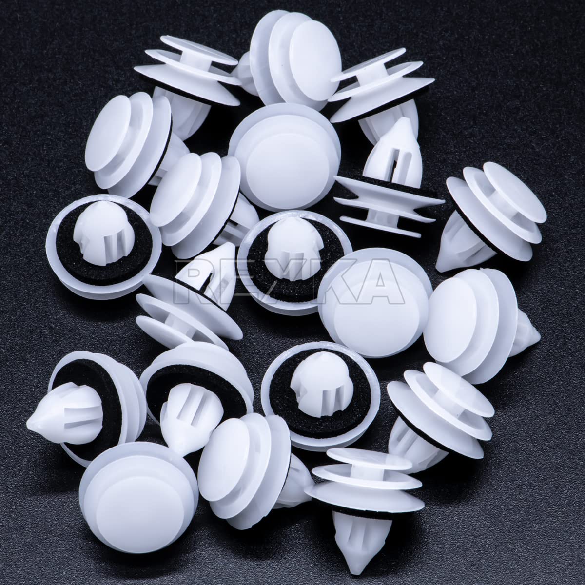 Rexka 20Pcs Door Trim Panel Clips Fastener Rivet Gj6R-68-Abx For Mazda Miata, Rx-8,Cx-9, Mazda 3, Mazda 5, Mazda 6, Mazdaspeed6