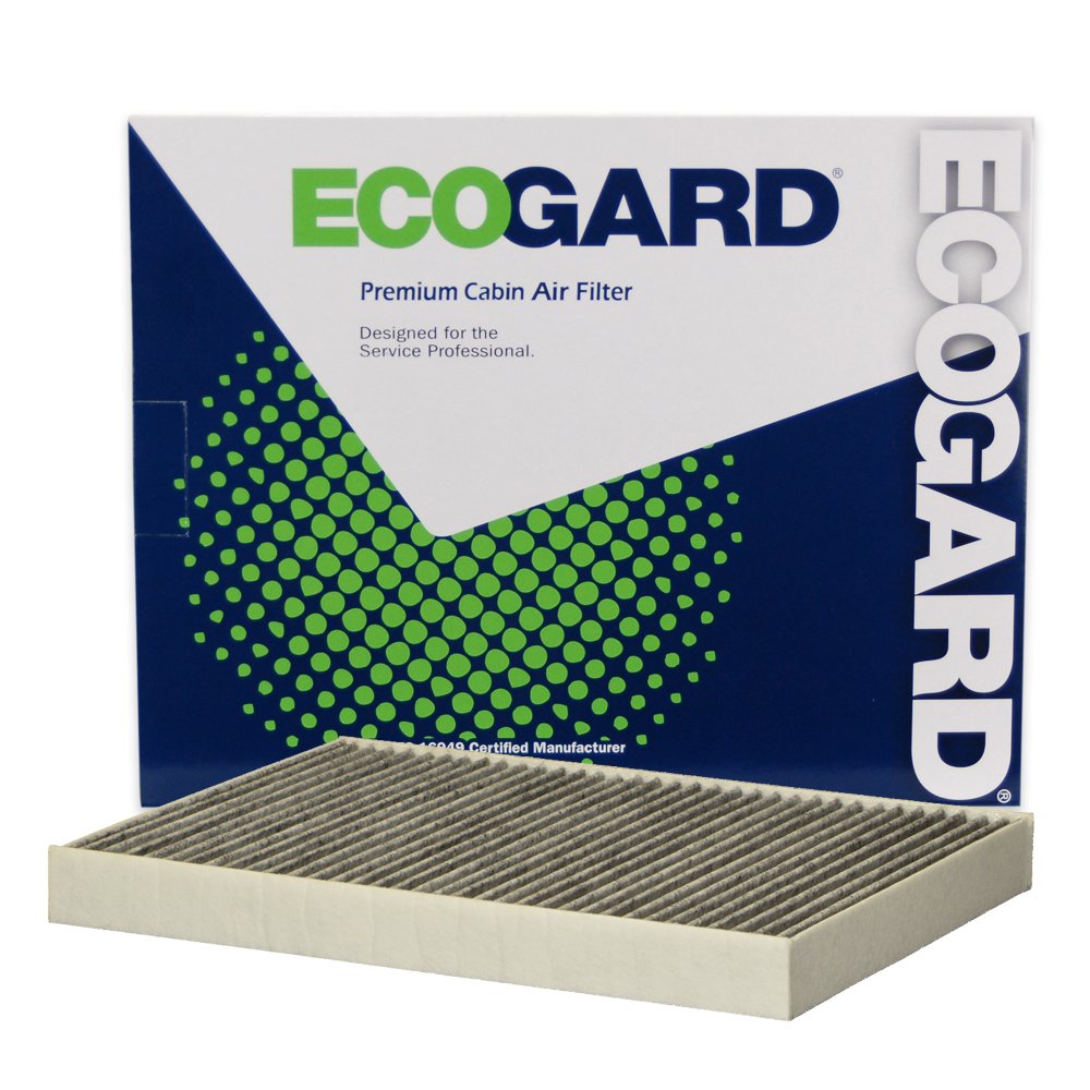 ECOGARD XC10582C Premium Cabin Air Filter with Activated Carbon Odor Eliminator Fits Audi Q5 2018-2021, Q7 2017-2019, A4 Quattro