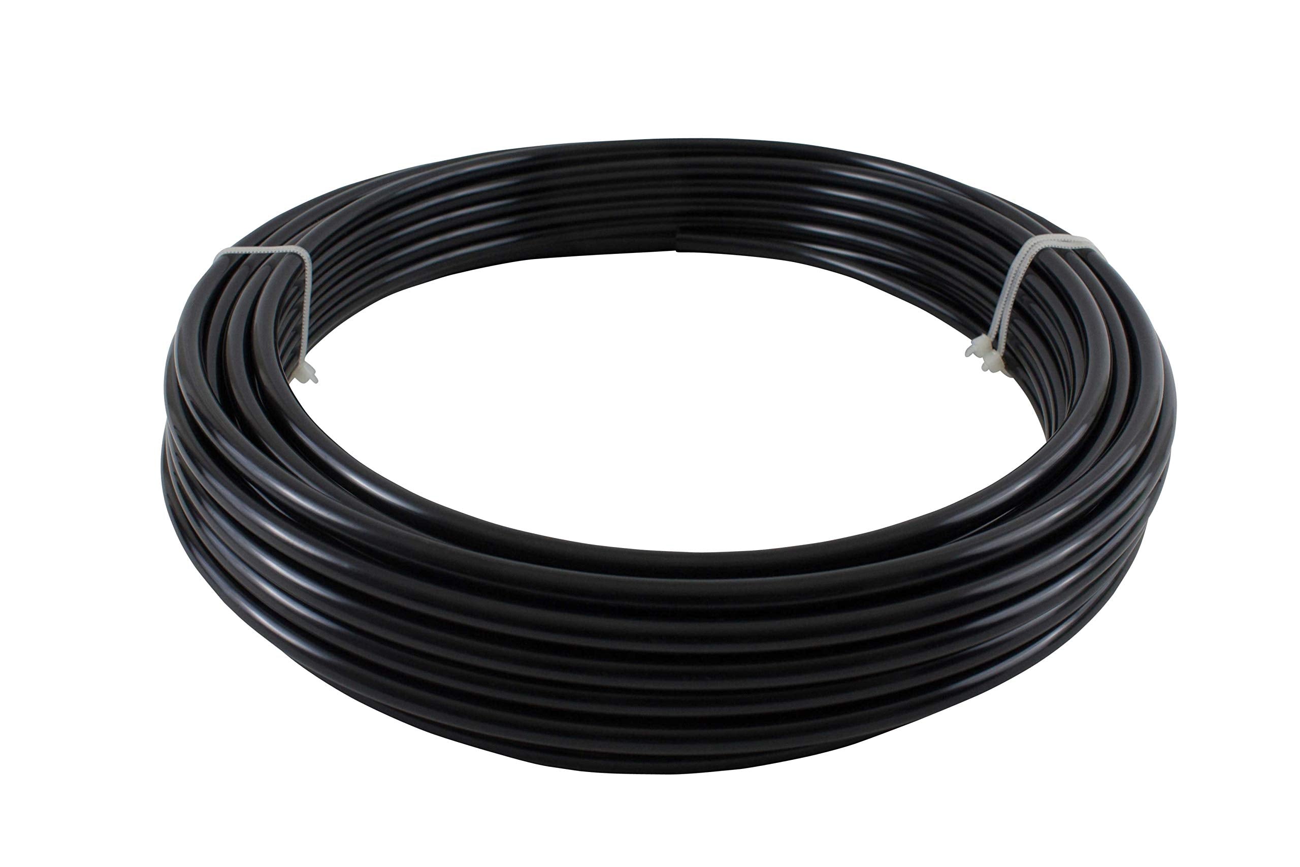 Mytee Products 1/2' Od X 50' Black Sae J844 Nylon Air Brake Tubing Dot Approved | Pneumatic Nylon Air Line Hose For Air Brake System