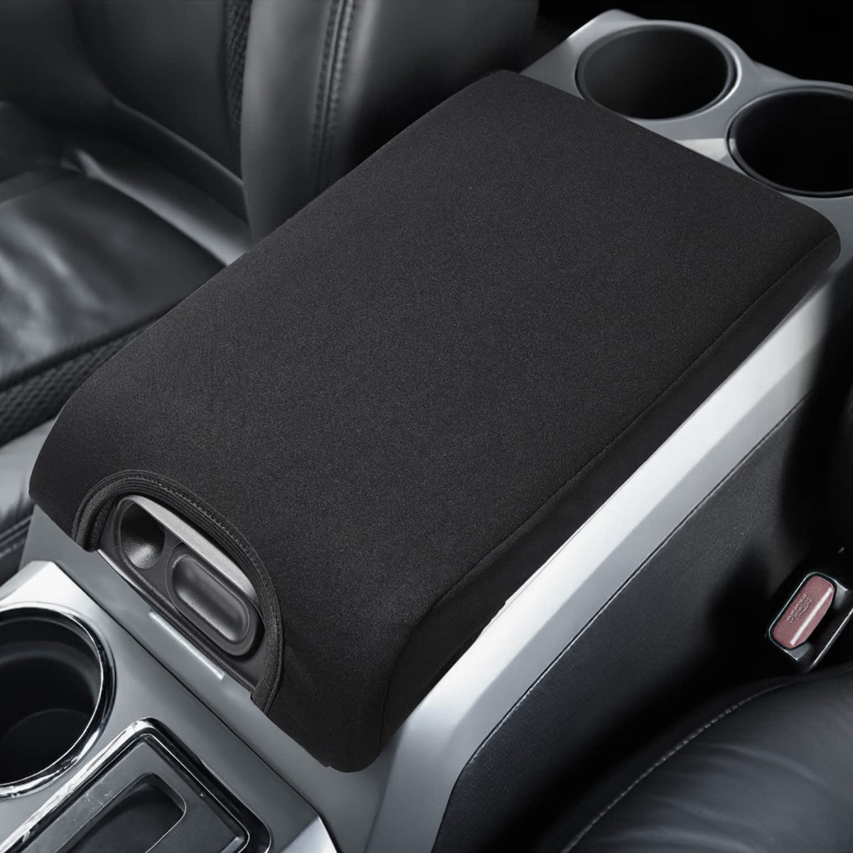 Issyauto Center Console Cover Armrest Lid Cover Compatible With 2009-2014 F150, Neoprene Arm Rest Covering For Car, Well-Make Du