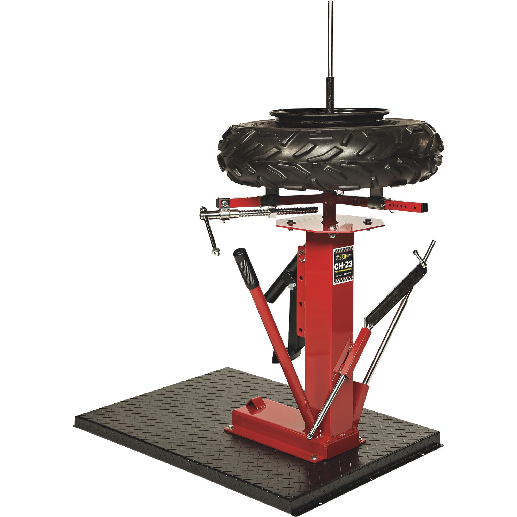 TSI Manual Tire Changing Station - with Floor Plate, Model# CH-22/23 FP