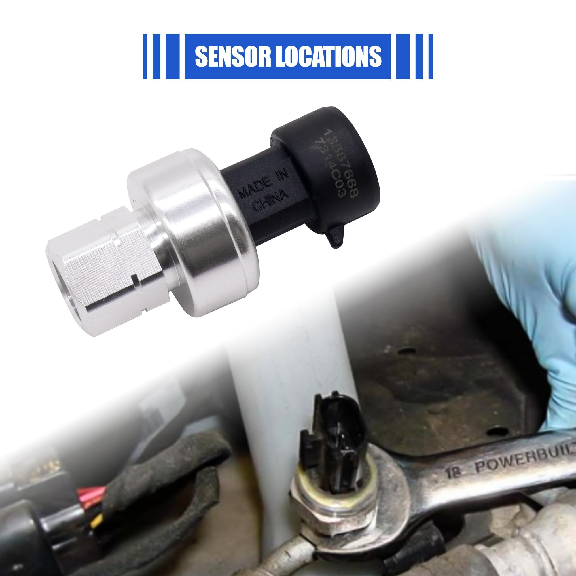 Hisport 1132749 A/C Pressure Sensor Switch - Air Conditioner Pressure Switch Compatible With Buick Rainier Riviera Park Avenue,