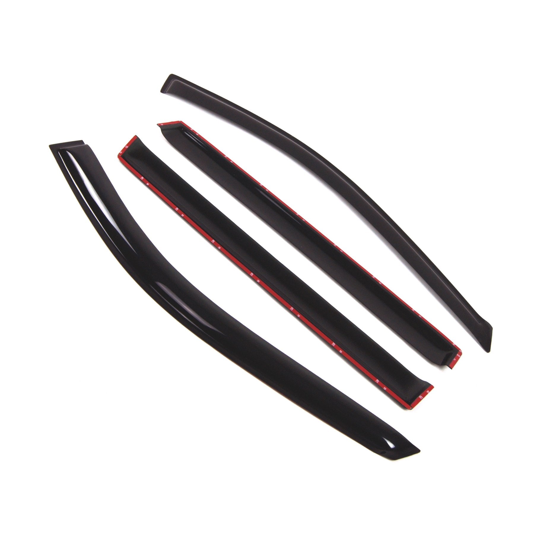 Tuningpros Outside Mount Window Vent Visors Rain Guards Compatible With Hyundai Entourage 2007-2010 | Side Window Wind Deflector