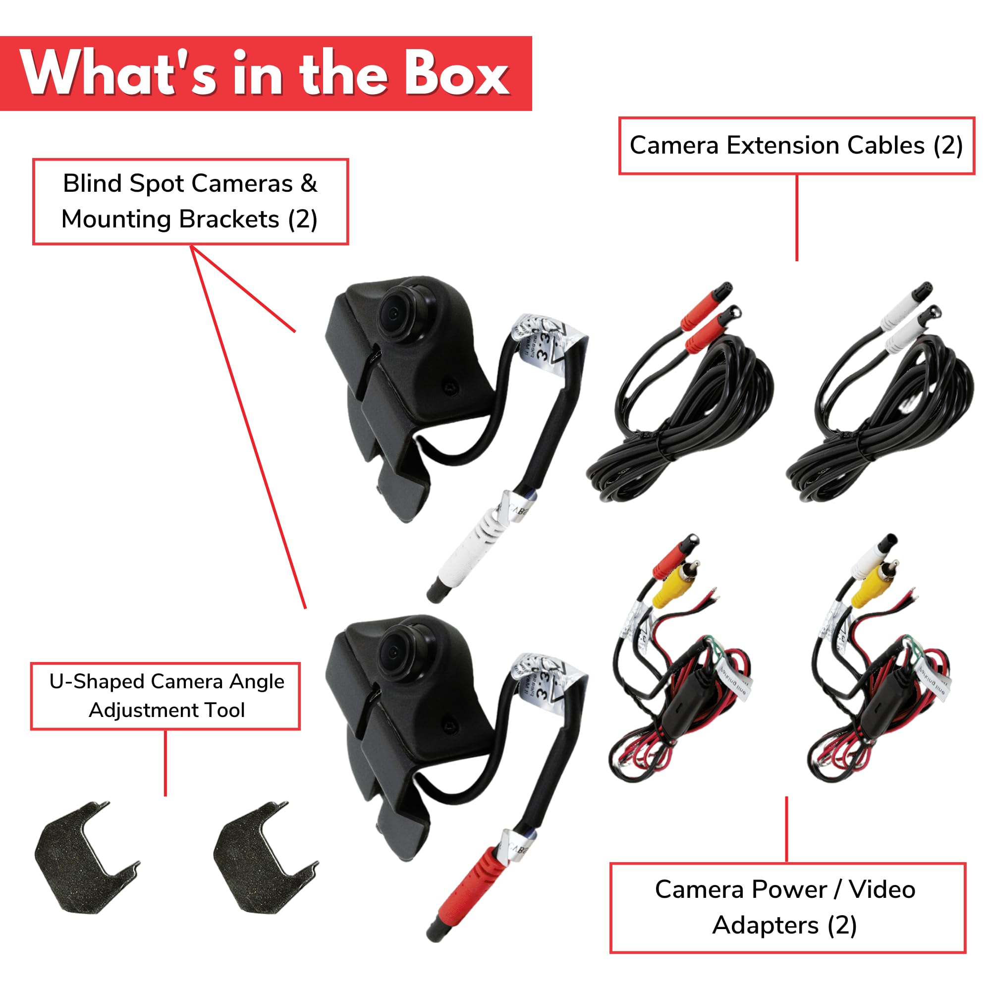 Stinger Wrangler Jl/Gladiator Jt Ahd/Cvbs Dual Blind Spot Camera Kit (Set Of Two) (Hd Wrangler Jl/Gladiator Jt)