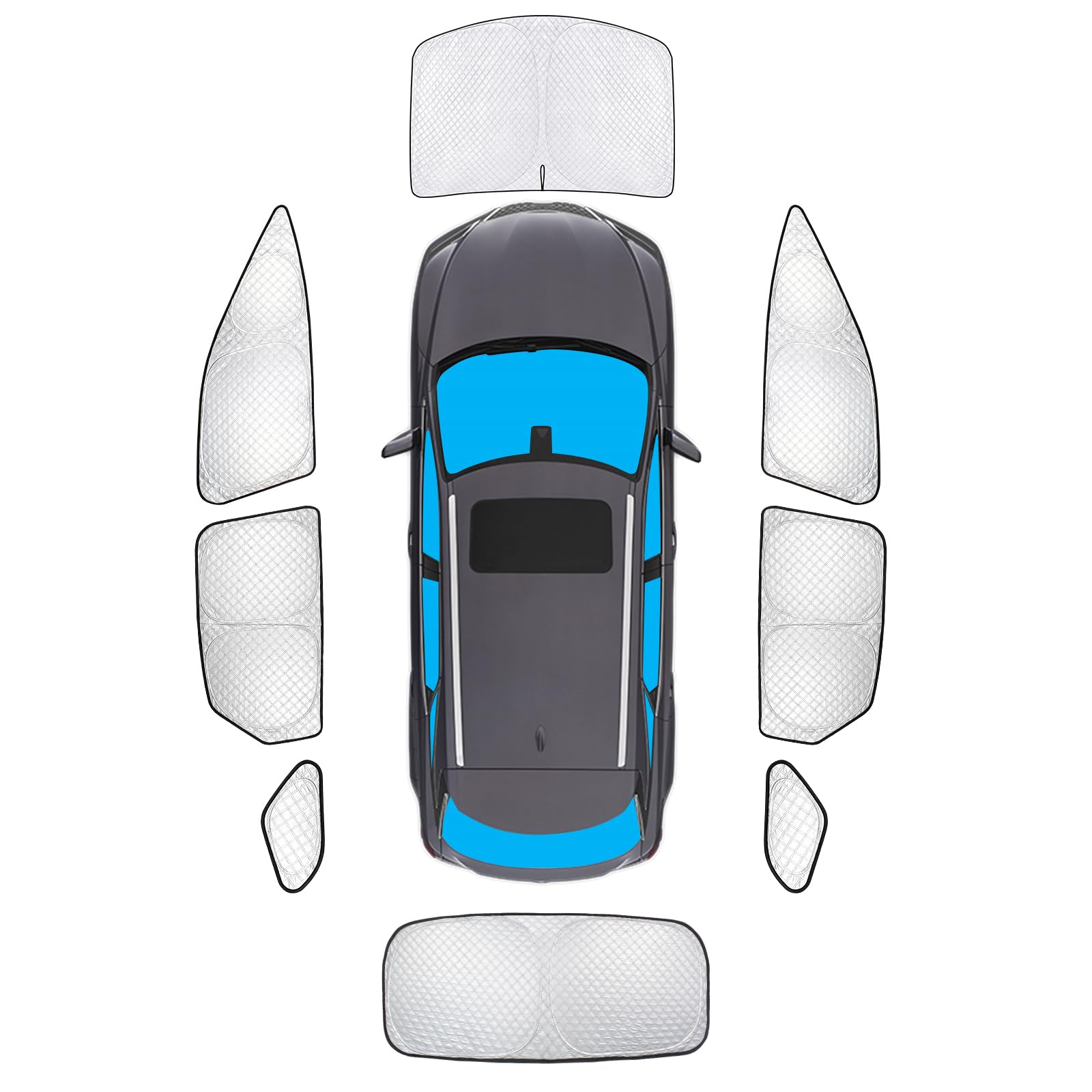 Kmf Windshield Sun Shade Replacement For Lexus Rx Accessories 2023 2024 2025, Side Window Sun Shade Cover Sun Visor Shield Cover