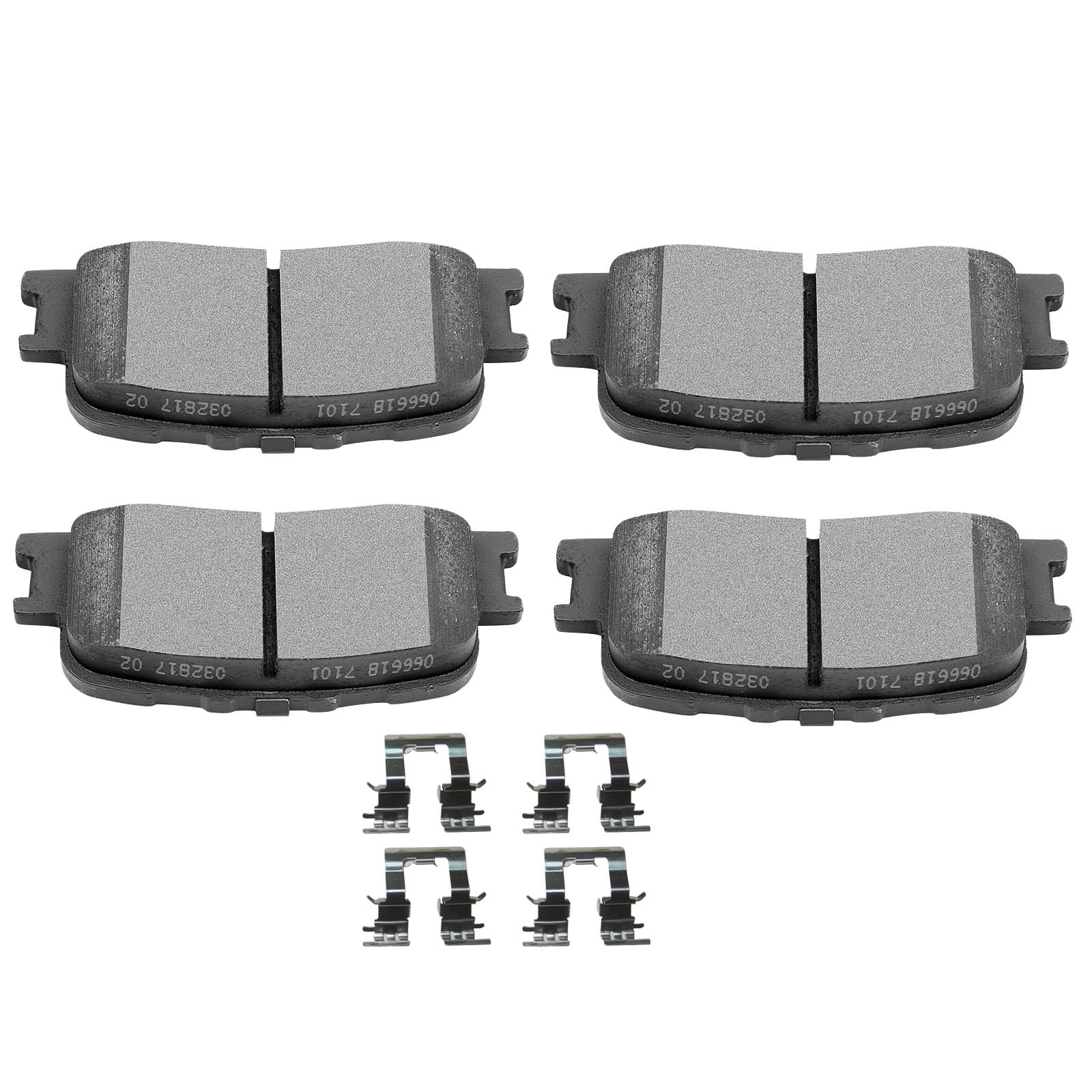 Scitoo D885 Rear Ceramic Brake Pads Sets Fit For Lexus Es300 2002-2003,For Lexus Es330 2004-2006,For Toyota For Camry 2002-2006,