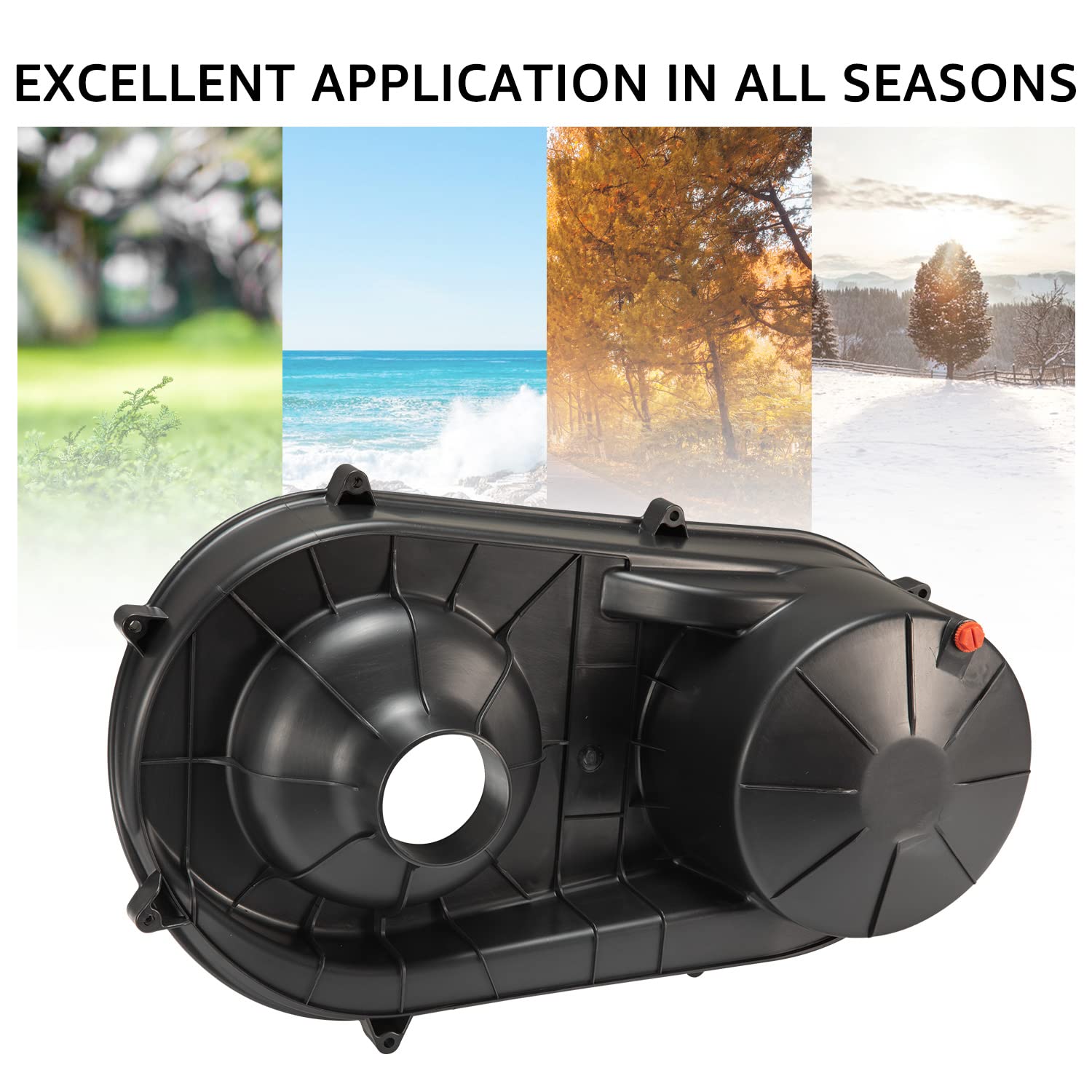 Haka Tough Outer Clutch Cover For Polaris Rzr Xp 1000 Accessories 2015-2023, Cvt Outer Variator Clutch Cover For Rzr 1000 Xp 900 S Accessories, Replace Oem 2635611, 5451767-070, 5451767 1Pcs