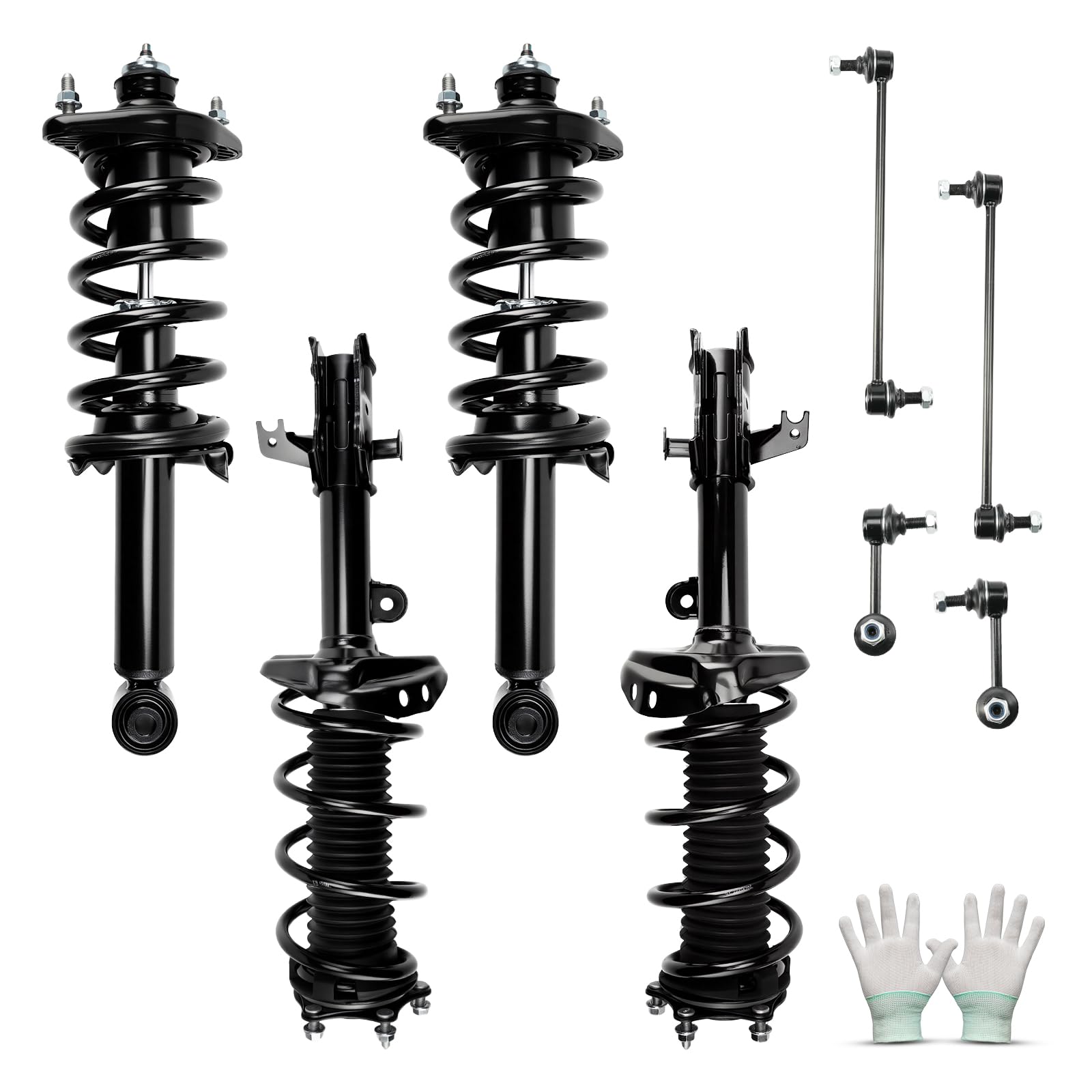 KAX Complete Struts w/Coil Springs Replacement Strut Shocks Assembly 172957L,172957R,272491,272492 for Honda CR-V 2012-2014 Fron