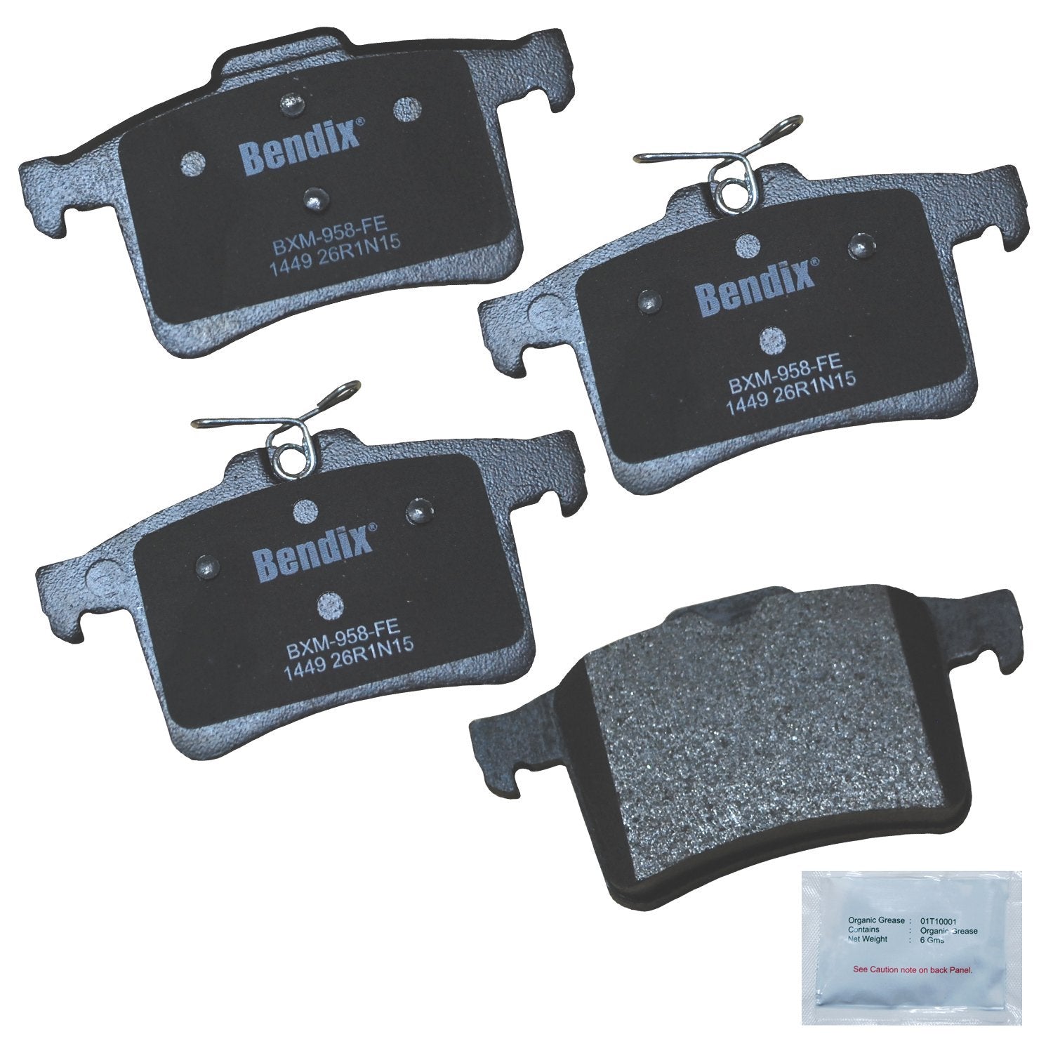 Bendix Priority1 Cfm1449 Semi-Metallic Rear Brake Pads For Jaguar Xf 2015-2010, Xfr 2015-2010, Xfr-S 2015-2013, Xj 2014-2011, Xj