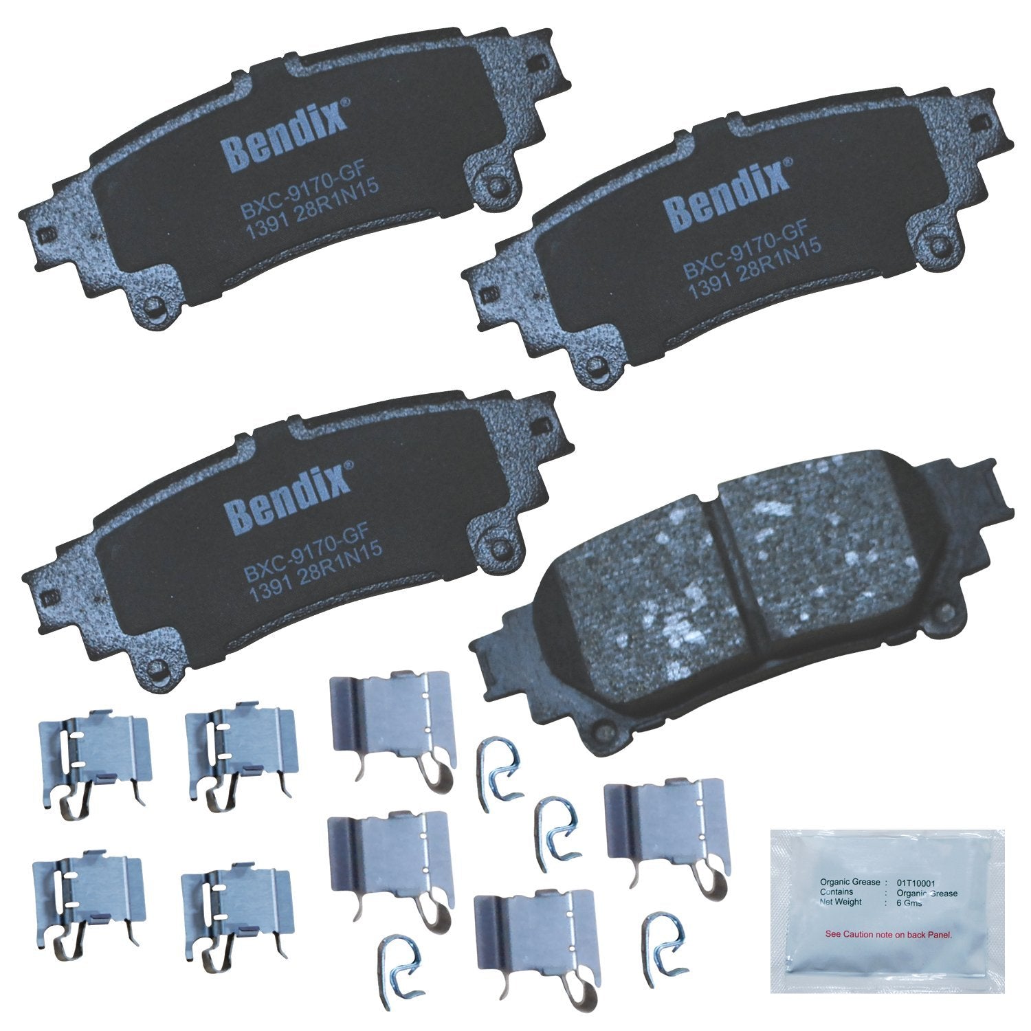 Bendix Priority1 Cfc1391 Ceramic Rear Brake Pads For Select Models Lexus Gs200T,Gs300,Gs350,Gs450H,Is200T,Is250,Is300,Is350,Rc20