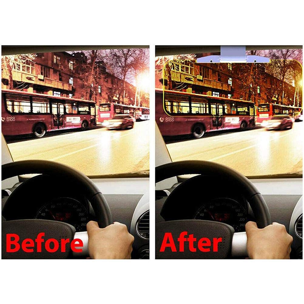 Car Visor Extender, 2 In 1 Anti Glare Visor Hd Car Sun Visor For Day Night Driving Car Visor Sun Blocker Adjustable Car Sunshade And Night Vision Visor Extender (1)
