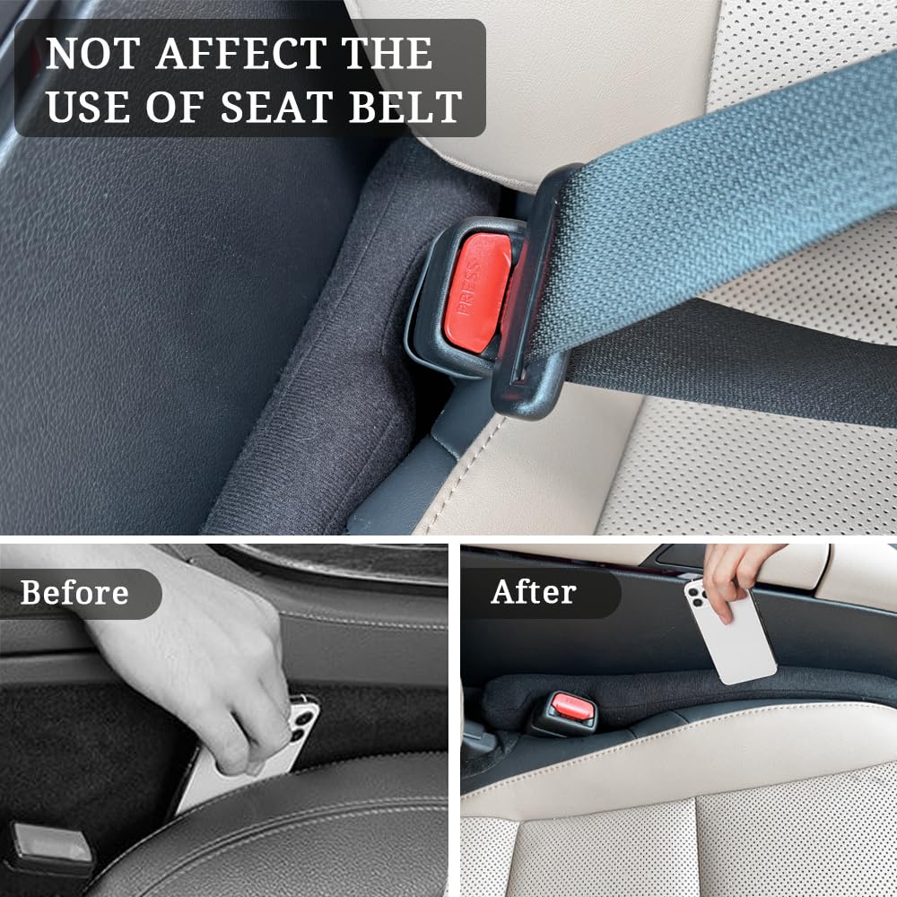 Axutous Car Seat Gap Filler Universal For Car Suv Truck Fit Organizer Fill The Gap Between Seat And Console Stop Things From Dro