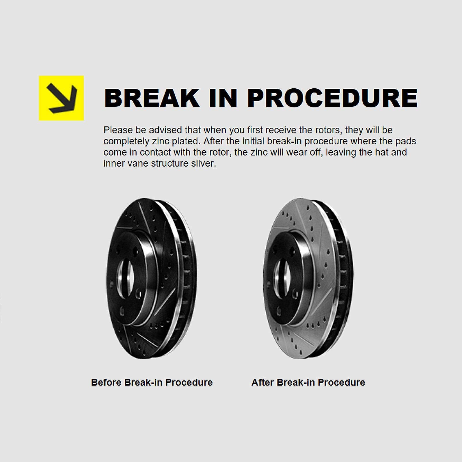 Hart Brakes Rear Brakes And Rotors Kit |Rear Brake Pads| Brake Rotors And Pads| Ceramic Brake Pads And Rotors |Fits 2012-2021 Hy