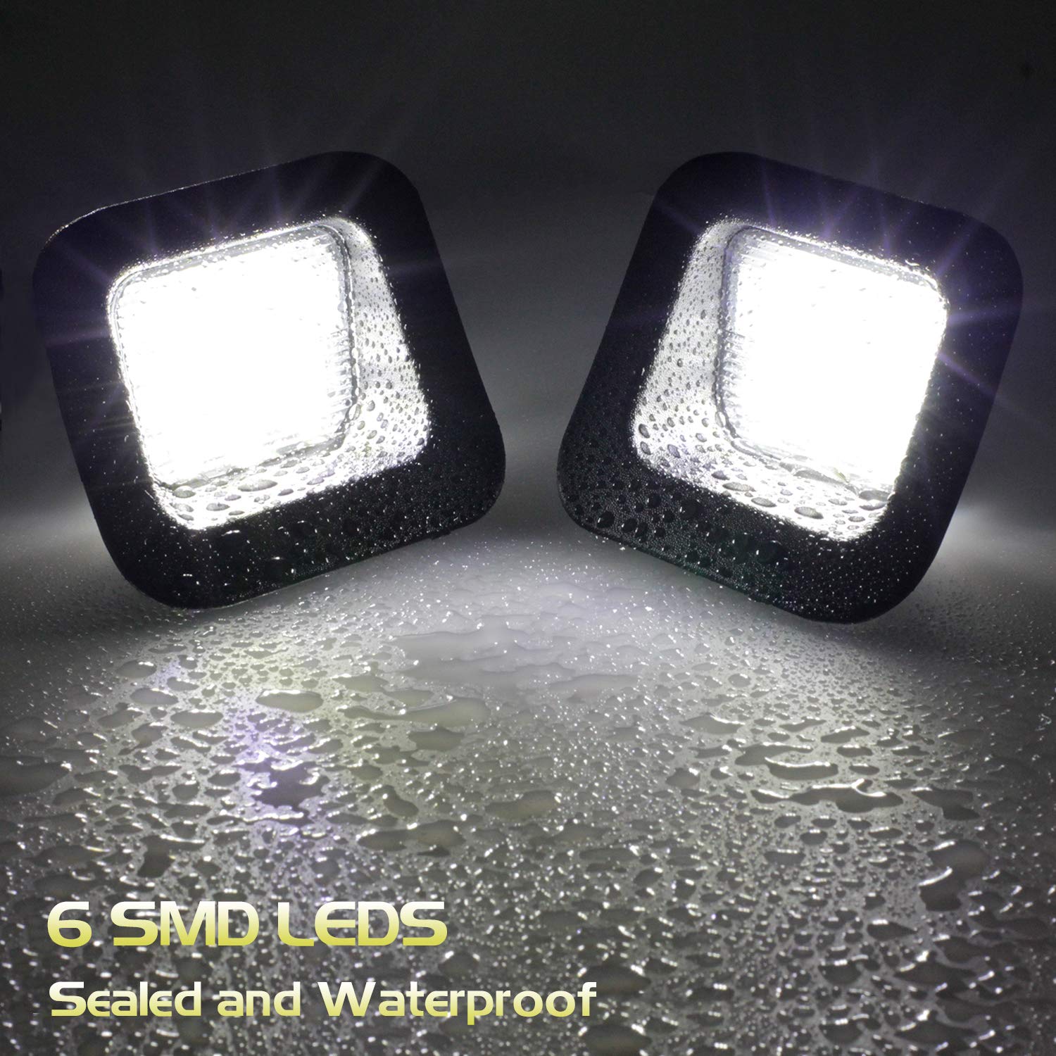 Ruxifey Led License Plate Light Tag Lights Compatible With 2003 To 2018 Dodge Ram 1500 2500 3500, 6000K White