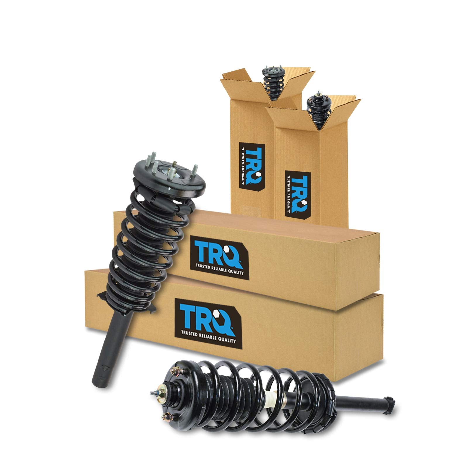 Trq Front And Rear Strut & Coil Spring Assembly Set Driver & Passenger Sides Compatible With 98-02 Honda Accord