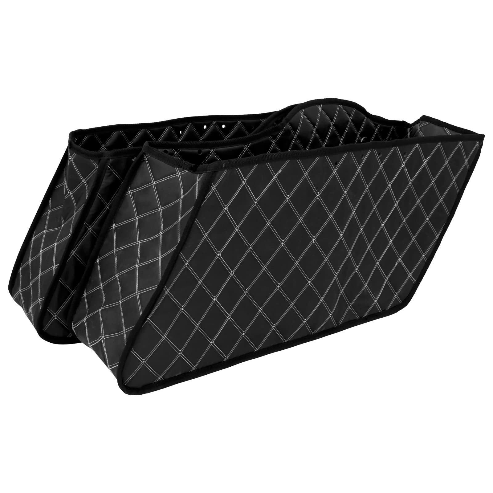 HDBUBALUS Saddlebag Liners Inserts Compatible with Harley Extended Bag Touring Electra Street Glide Road King 1993-2013 (White T