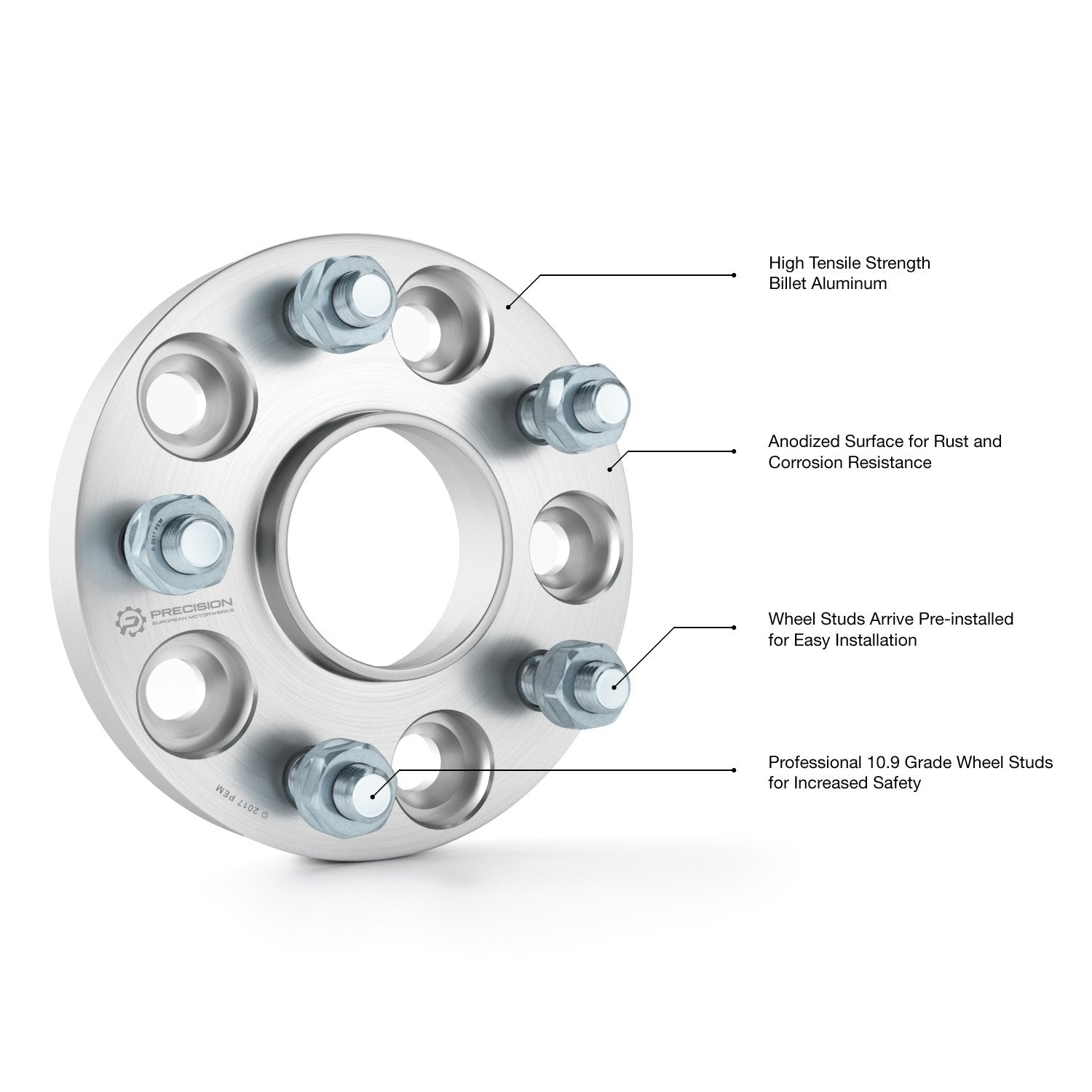 2pcs 25mm (1 inch) 5x100 Hubcentric Wheel Spacers (54.1mm Bore, 12x1.5 Studs) Compatible with Lexus CT200H Scion tC Toyota Camry