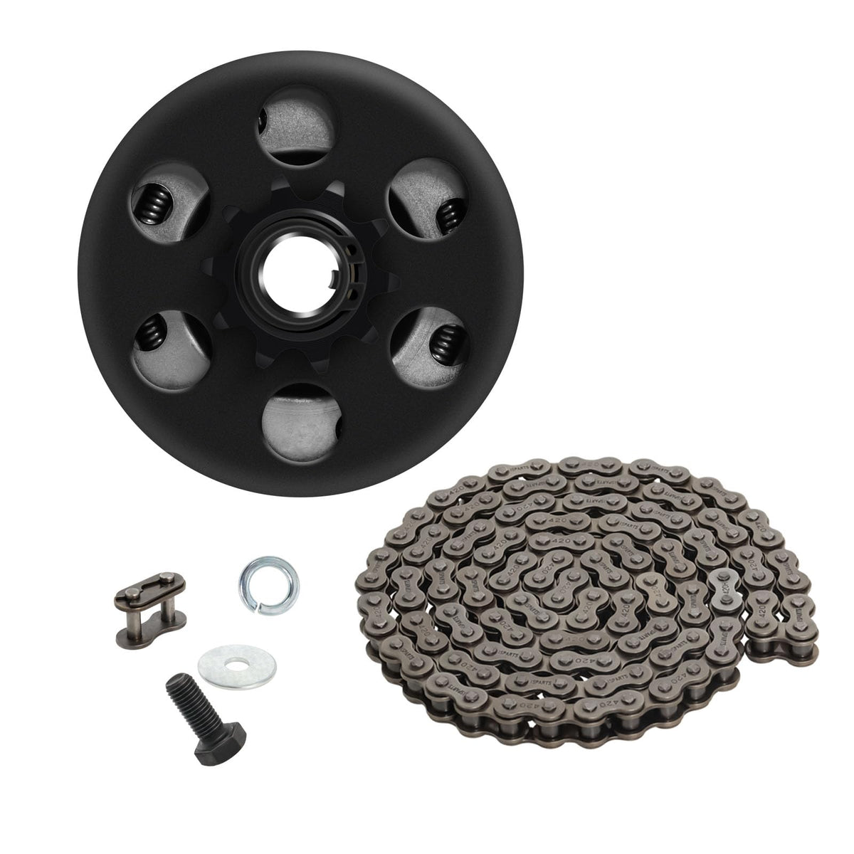 Go Kart Clutch 3/4' Bore 10 Tooth Predator 212Cc Centrifugal Clutches With #40 41 420 Chain For Mini Bike Fun Kart 2-6.5Hp Gc Gx Engine