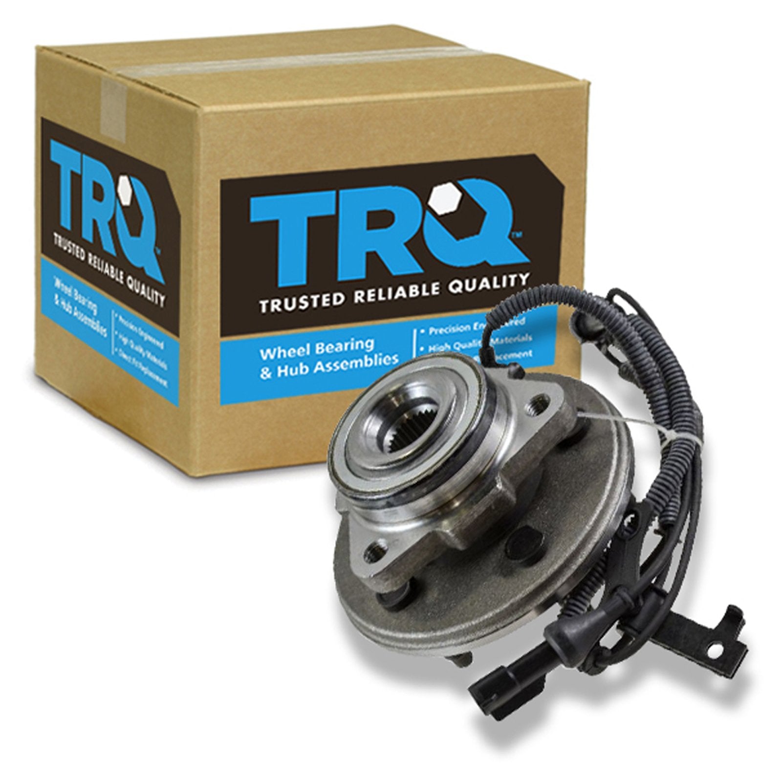 Trq Front Wheel Bearing & Hub Assembly With Abs Sensor Compatible With 2006-2010 Ford Explorer 2007-2010 Explorer Sport Trac Mer