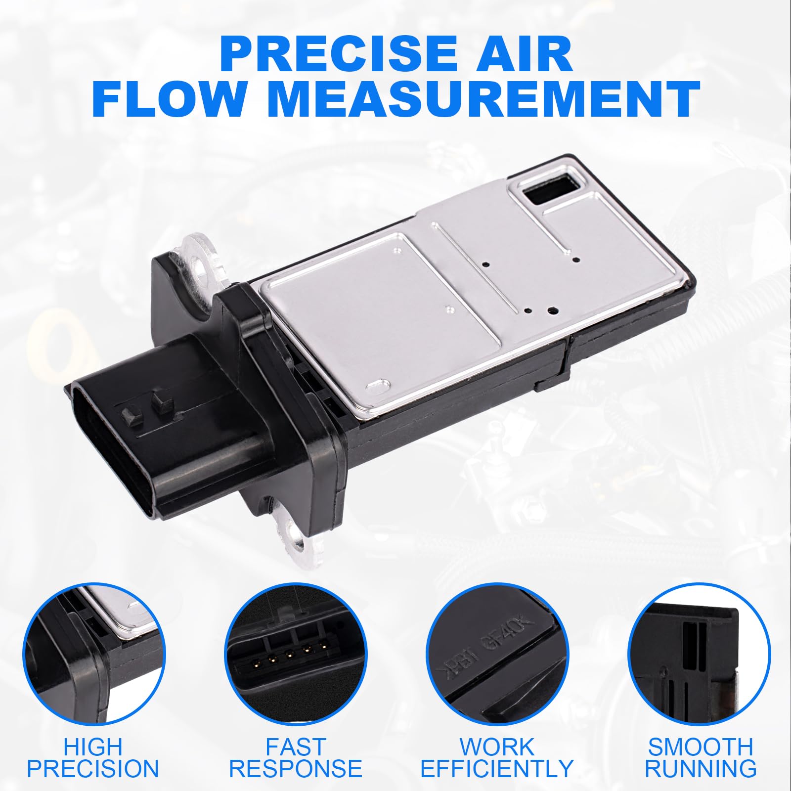 Yeoflagtrade Mass Air Flow Sensor 22680-7S000 MAF0031, MAF Sensor Compatible with Nissan Altima Armada Frontier GT-R Maxima Mura