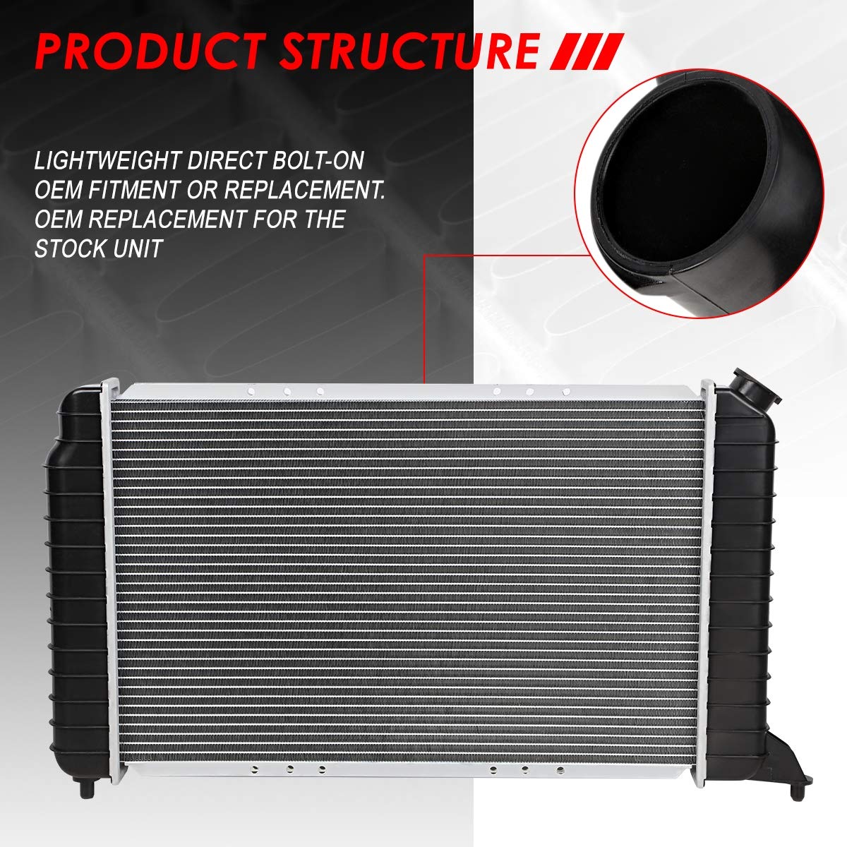 Auto Dynasty Radiator Compatible With 94-03 Chevy Gmc S10 Sonoma Hombre 2.2L At, Dpi 1531 Factory Style 1-Row Cooling Radiator,