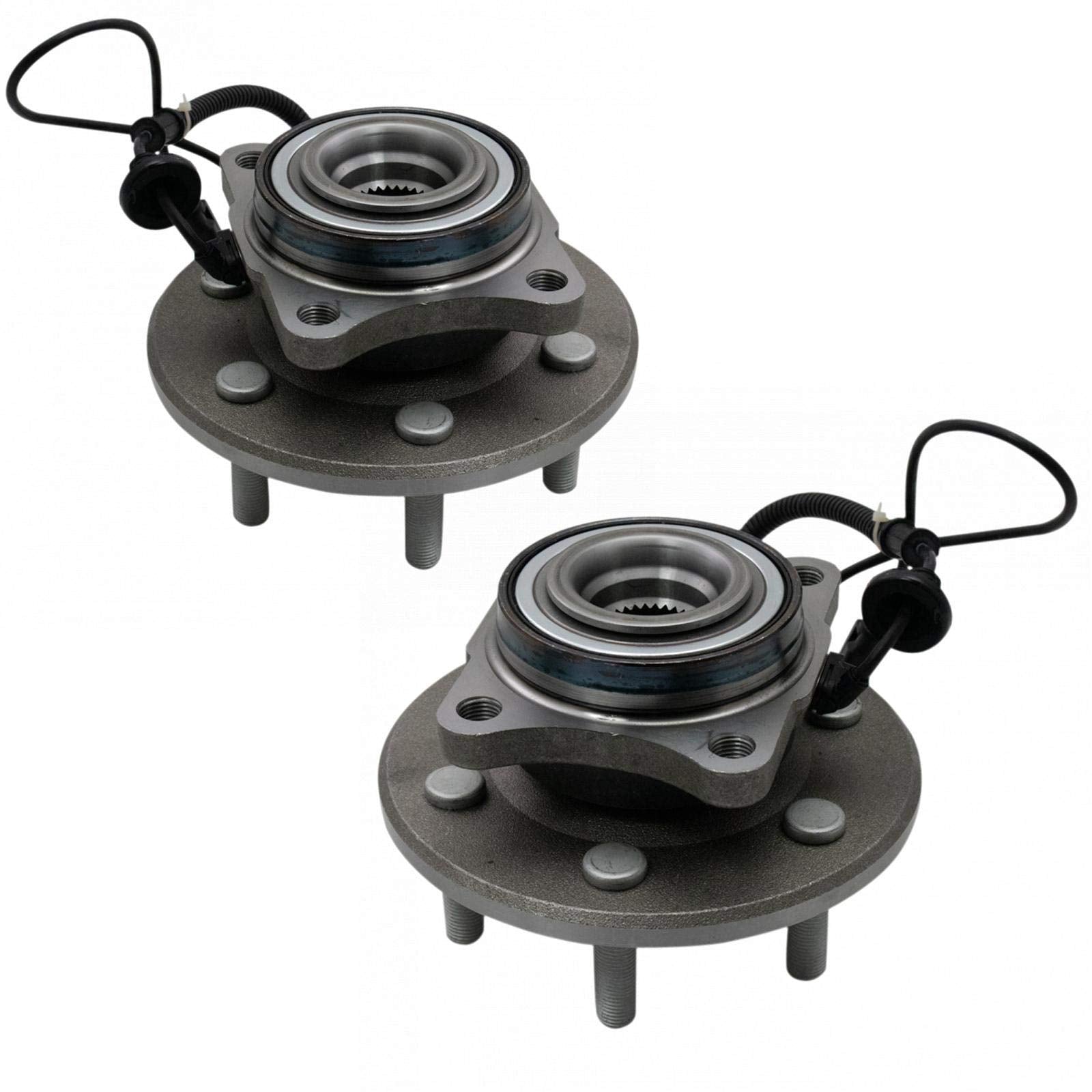 Trq Rear Wheel Hub Bearings Assembly Set Compatible With 2015-2017 Ford Expedition Lincoln Navigator