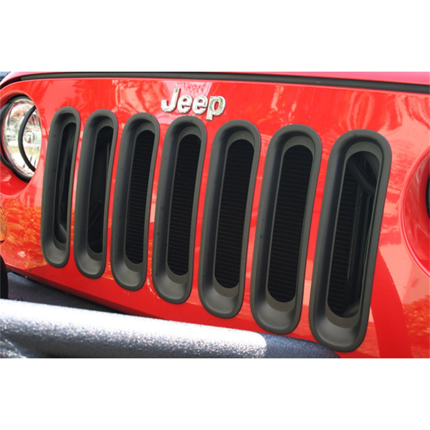 Rugged Ridge | Grille Insert Kit, Black | 11306.30 | Fits 2007-2018 Jeep Wrangler Jk