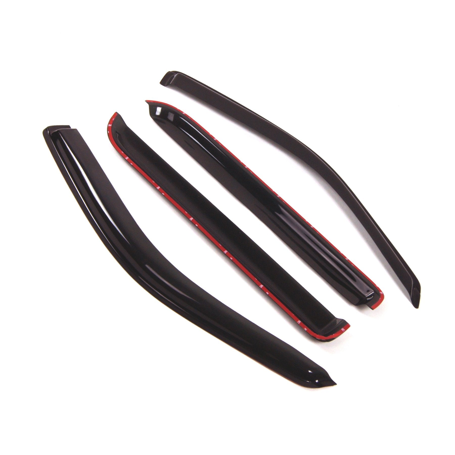 Tuningpros Outside Mount Window Vent Visors Rain Guards Compatible With Ford Explorer 2006-2010 | Side Window Wind Deflectors Ra