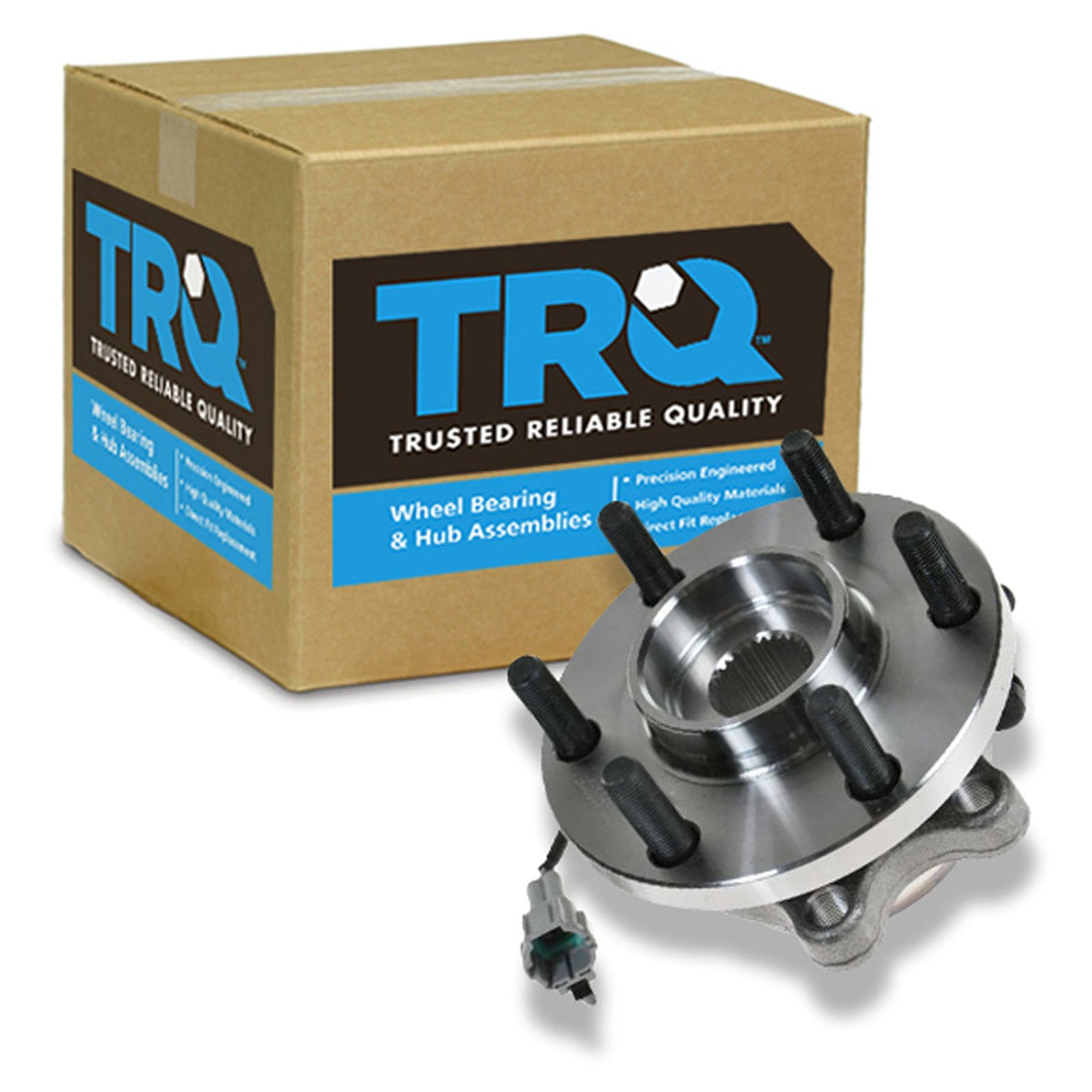 Trq Front Wheel Bearing & Hub Assembly With Abs Sensor Compatible With 2005-2019 Nissan Frontier 2005-2012 Pathfinder 2005-2015