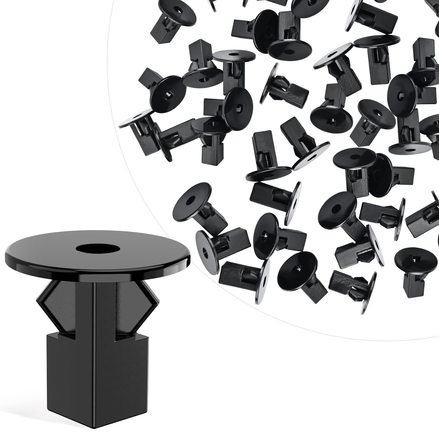 Gooacc 40Pcs Fender Liner Black Nylon Retainer Clips Replacement For Lexus Scion Toyota 4Runner Avalon Camry, Oem:#90189-06065,