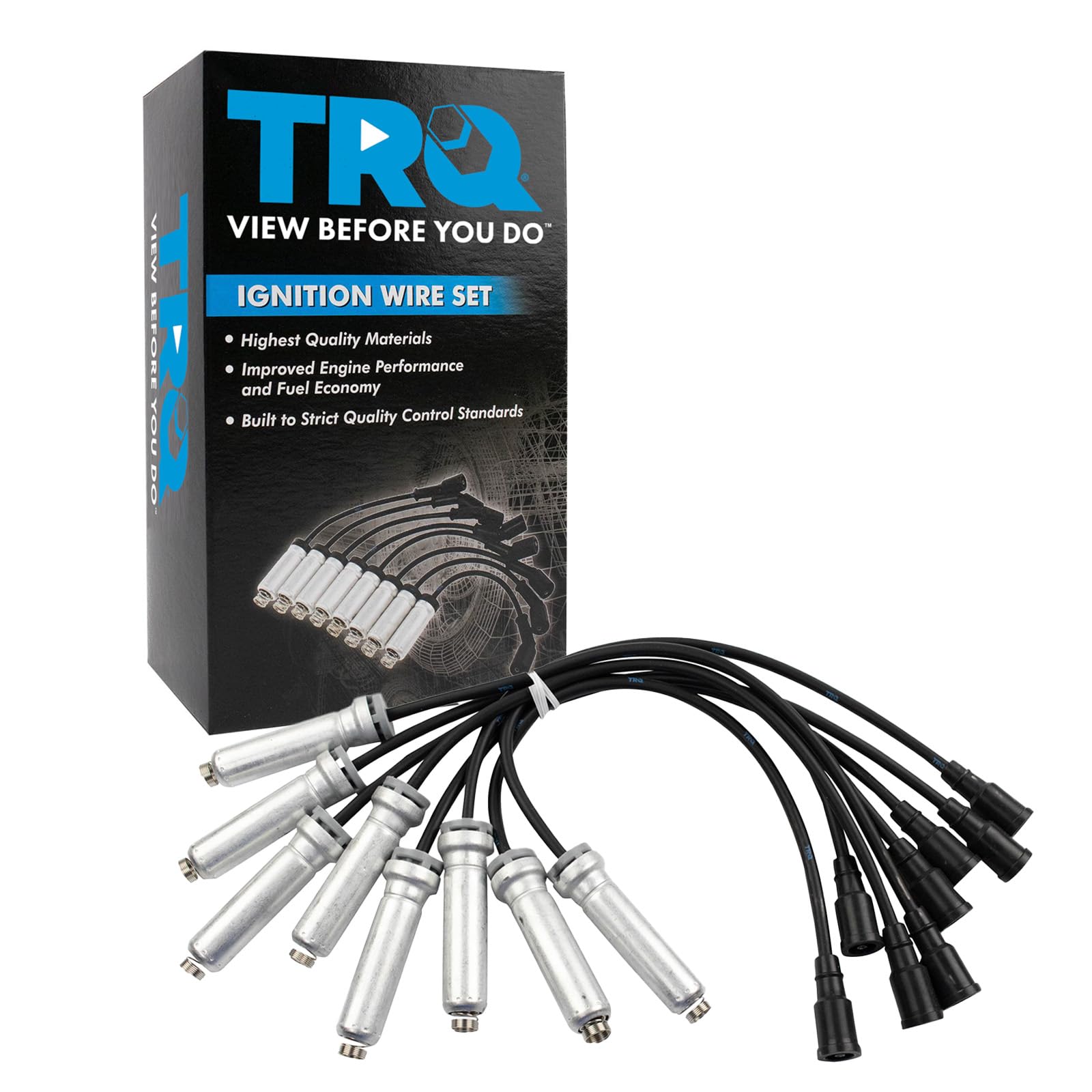 Trq Engine Ignition Spark Plug Wire Kit Set For Ford F250 F350 Super Duty V8 6.2L New