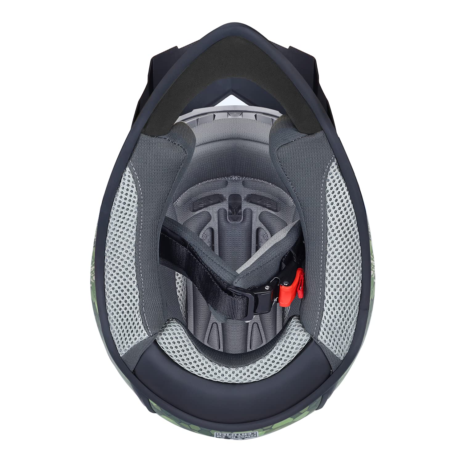 GLX GX623 Kids Full Face Helmet Combo - Large Camouflage, Polypropylene, Includes Gloves & Goggles for Boys & Girls