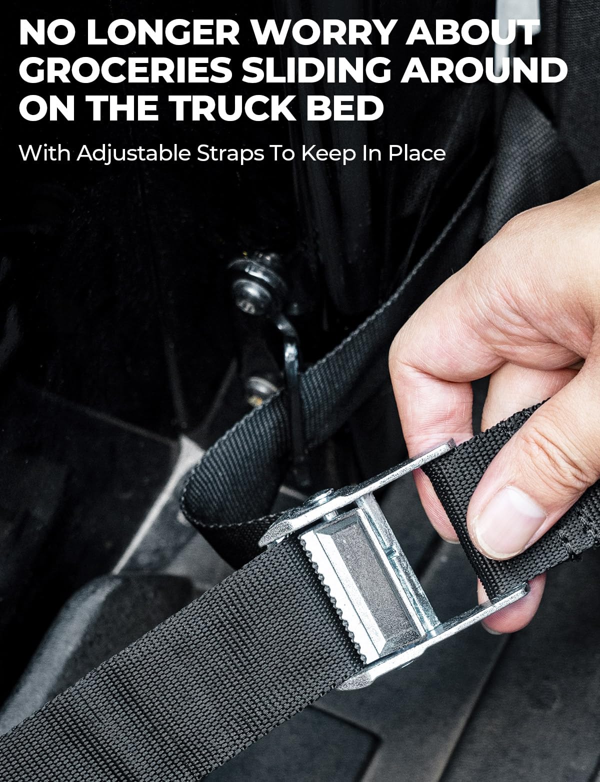 ISSYAUTO Full Size Truck Bed Cargo Box Organizer for Pickup, Waterproof Truck Bed Cargo Bag, Storage Organizer Carrier Accessori