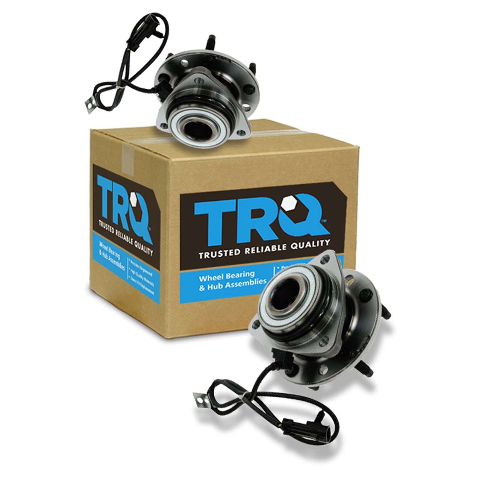 Trq Front Wheel Hub Bearings Assembly Set Compatible With 1997-2005 Chevrolet Blazer 1997-2004 S10 1997-2001 Gmc Jimmy Sonoma 19