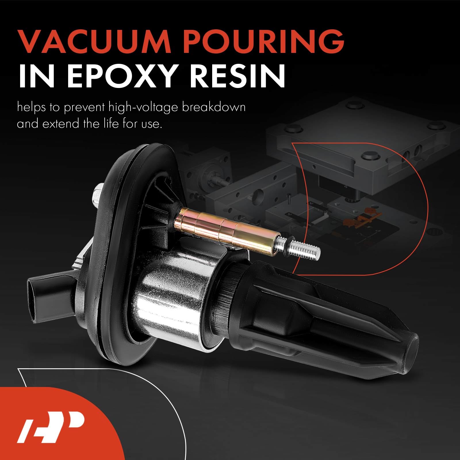 A-Premium Ignition Coils Pack Compatible With Chevrolet Chevy Trailblazer 2002-2005 4.2L, Gmc Canyon 2004-2006 2.8L 3.5L, Envoy