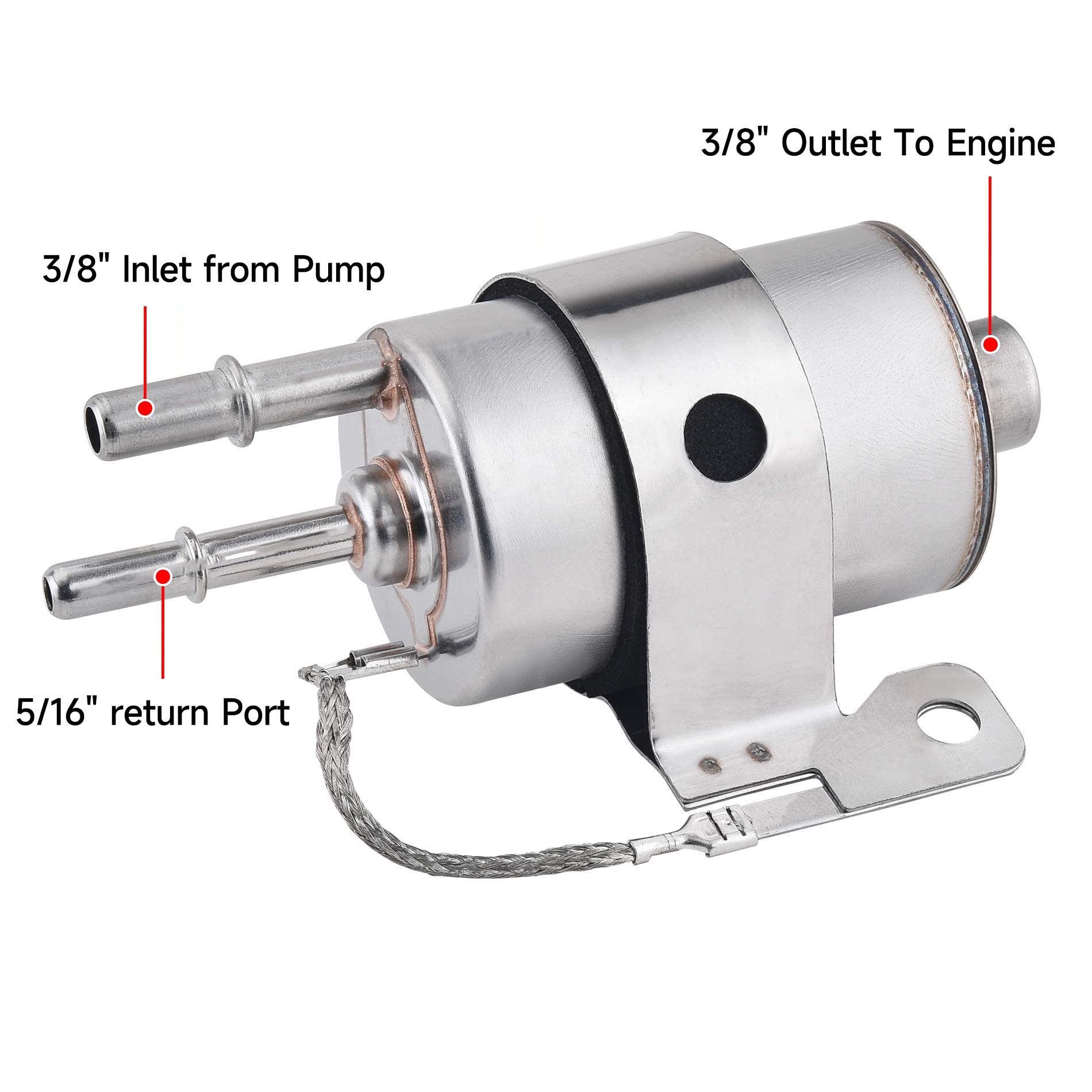 Evil Energy Fuel Filter Regulator 58 Psi Fit For Ls Swap Efi Conversion C5