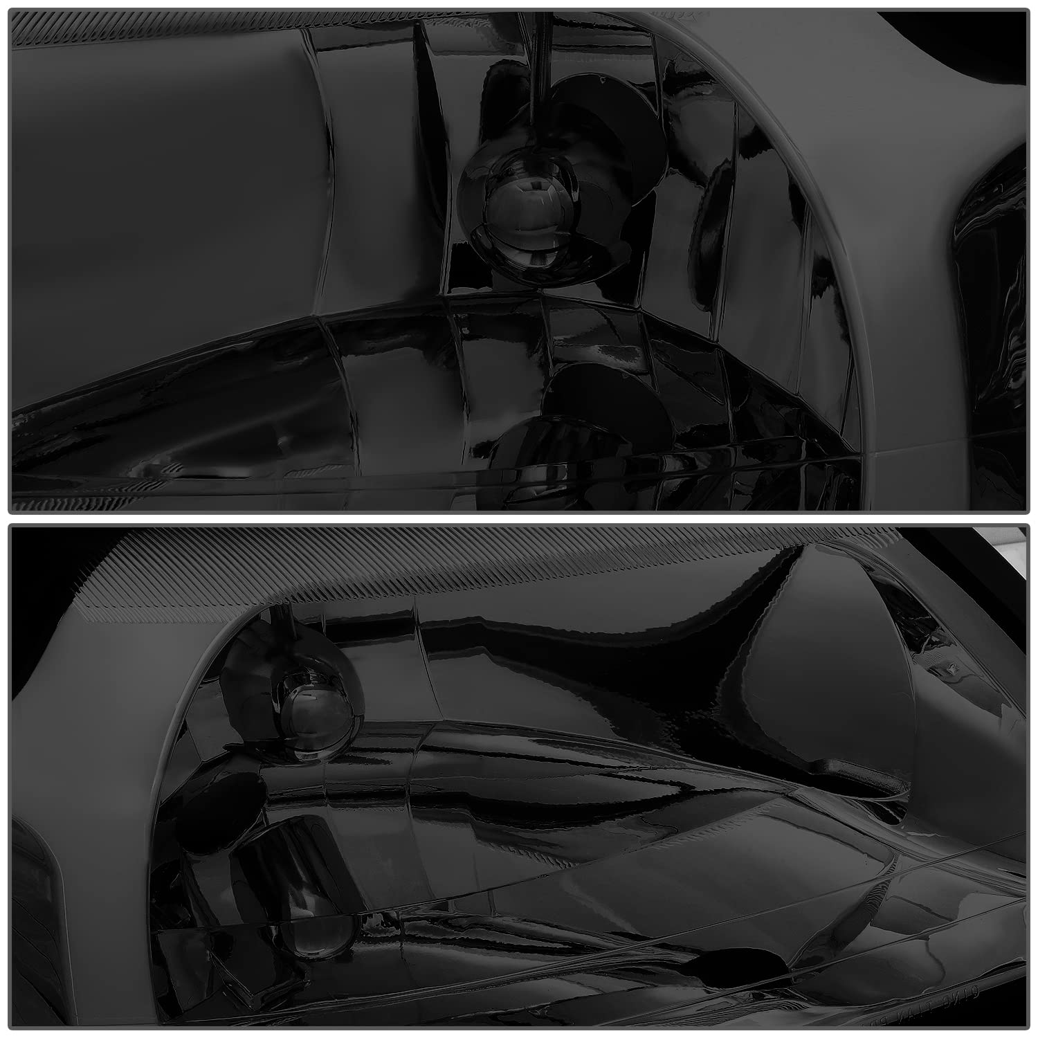 Dna Motoring Hl-Oh-Fm99-Sm-Cl1 Smoke Lens Headlights Compatible With 99-04 Ford Mustang