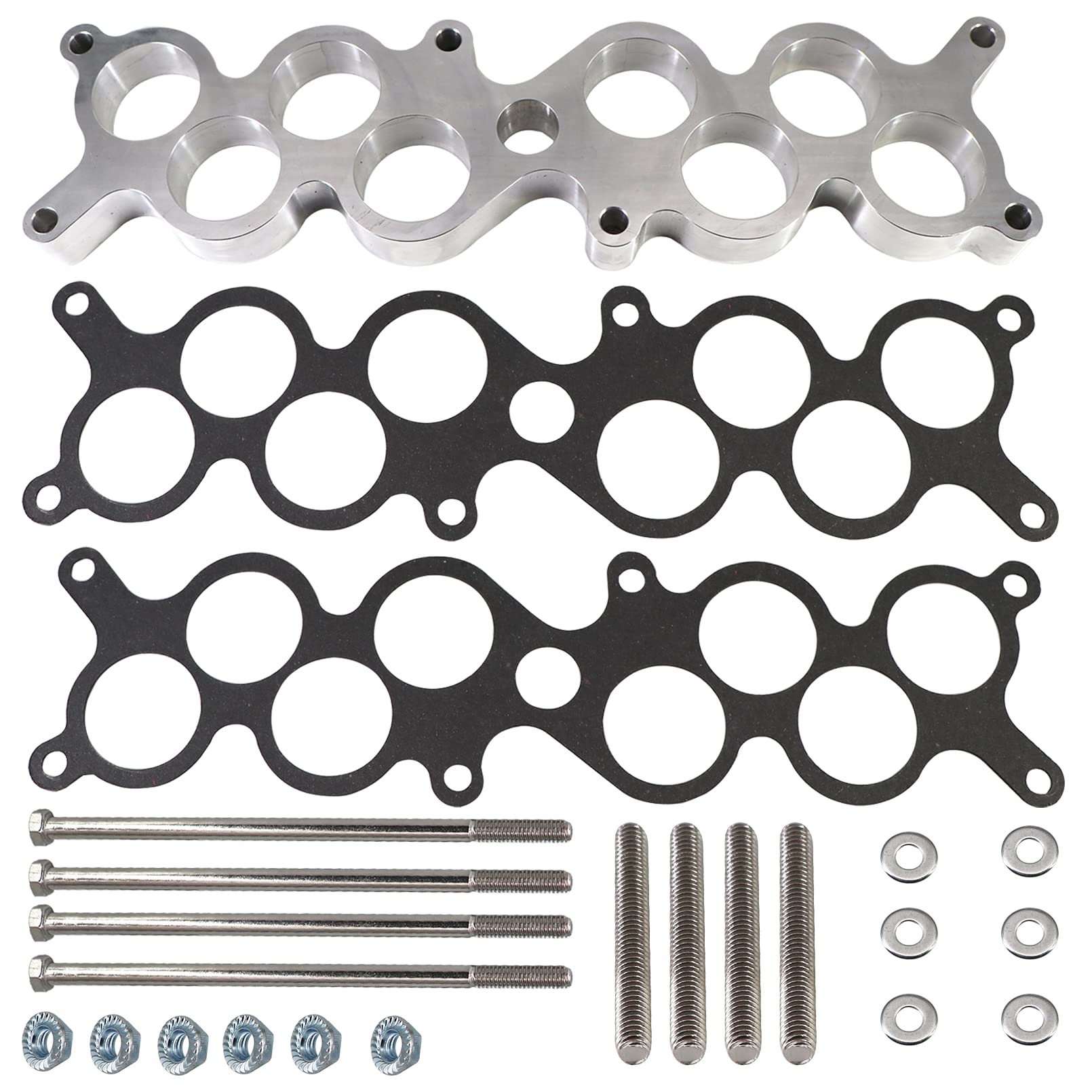 Tektall Alloy 1' Intake Manifold Spacer Replace For Ford Gt-40 5.0 Mustang Explorer Cobra 1987-1993 Durable