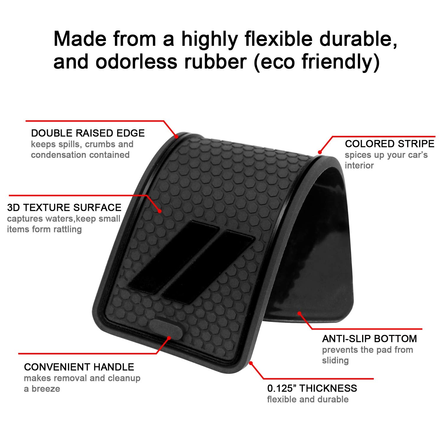 Remoch Fits Dodge Charger Accessories 2015-2023, Cup Holder Insert Center Console Shifter Liner Trim Interior Door Pocket Mats (