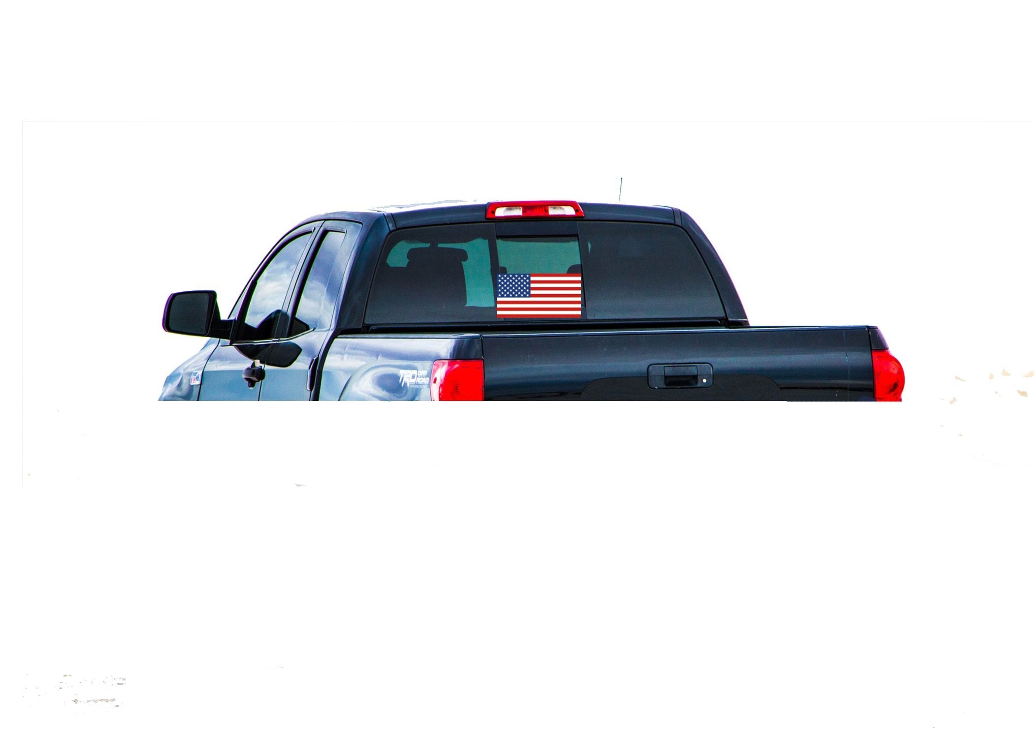 Rogue River Tactical 12X6 Large American Usa Flag Car Truck Window Decal Sticker Patriotic Auto Bumper Sticker Vinyl For Car Tru