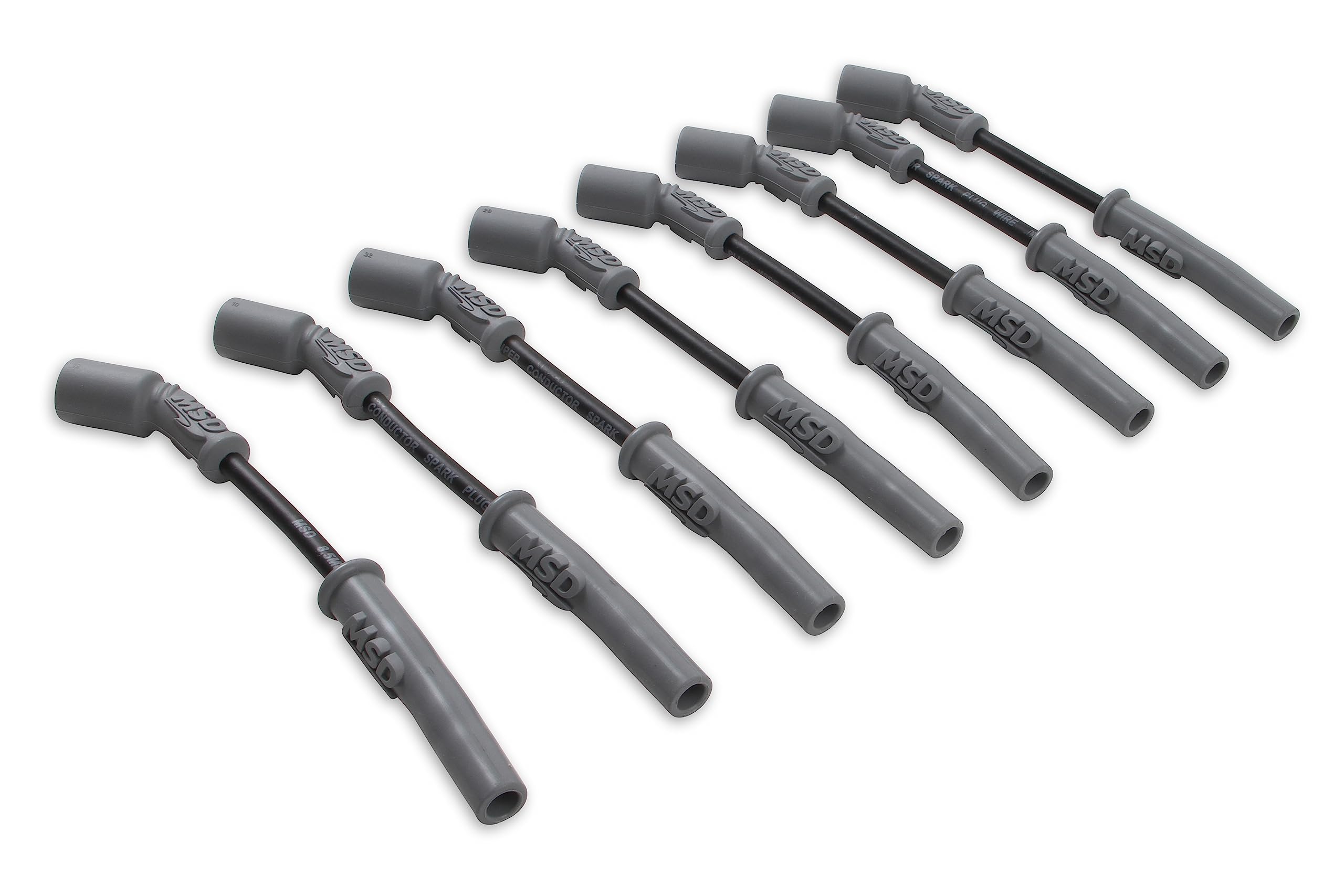 Msd 32813 Super Conductor Spark Plug Wire Set, Black