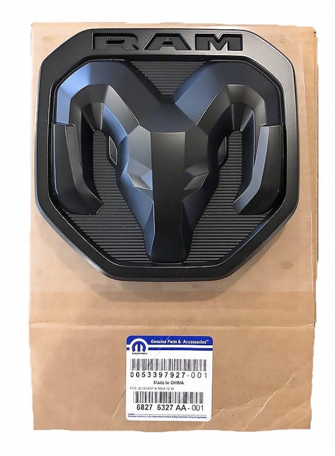 2019 Dodge Ram 1500 Dt Black Satin Large Ram Tailgate Emblem New Mopar Oem