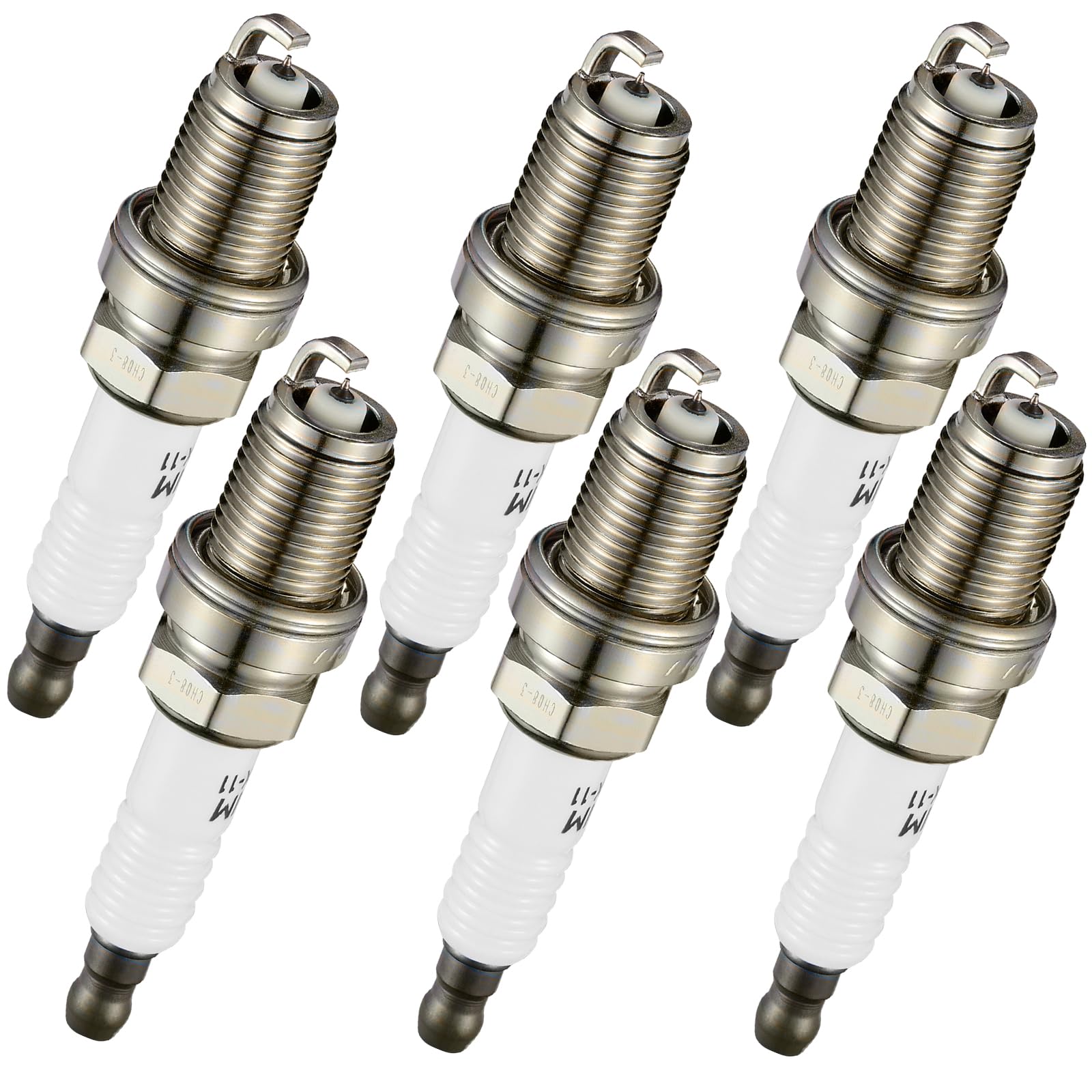 BDFHYK Set of 6 Iridium Spark Plug Compatible with Nissan Acura Honda Toyota Kia INFINITI,1.5L 1.6L 2.0L 2.2L 3.0L 3.5L 4.5L L4 