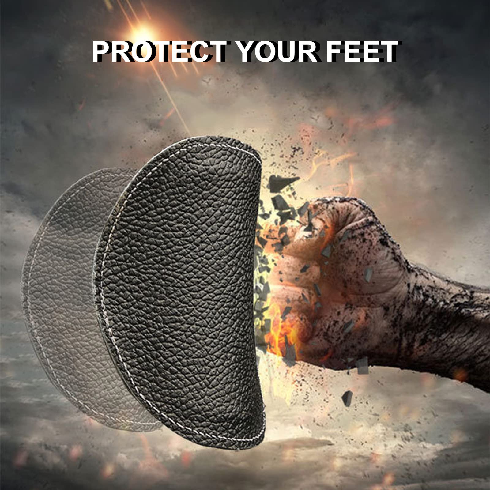 Metatarsal Guards For Work Boots, Zawasstu Unisex Toe Protector Shield Attachment For Most Safety Boots And Shoes, Universal Siz